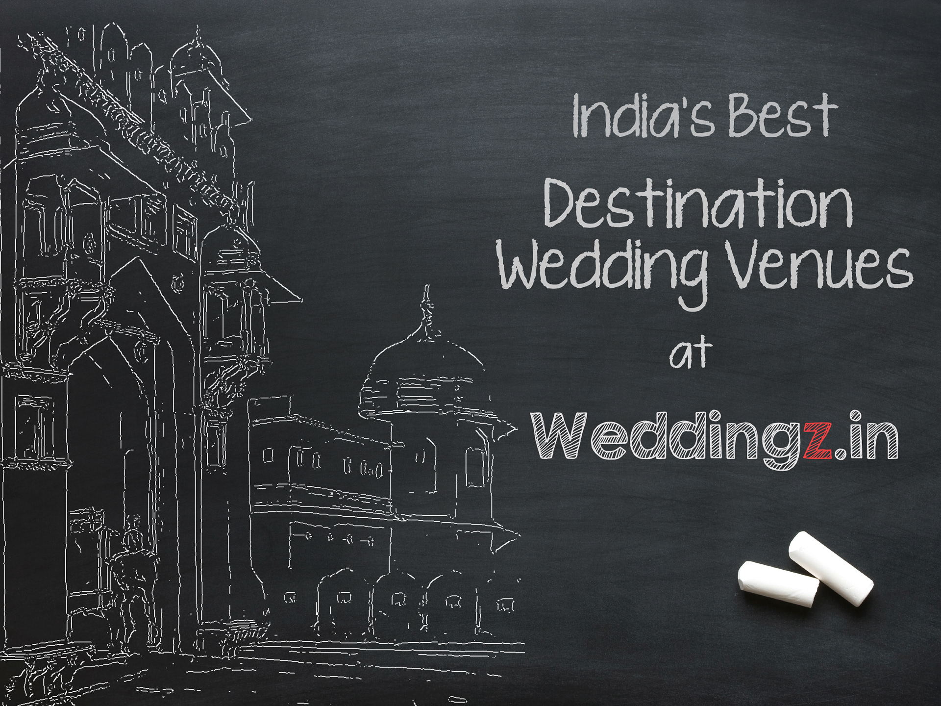 shivangi mahajan chalkboard theme marketing creatives for weddingz in