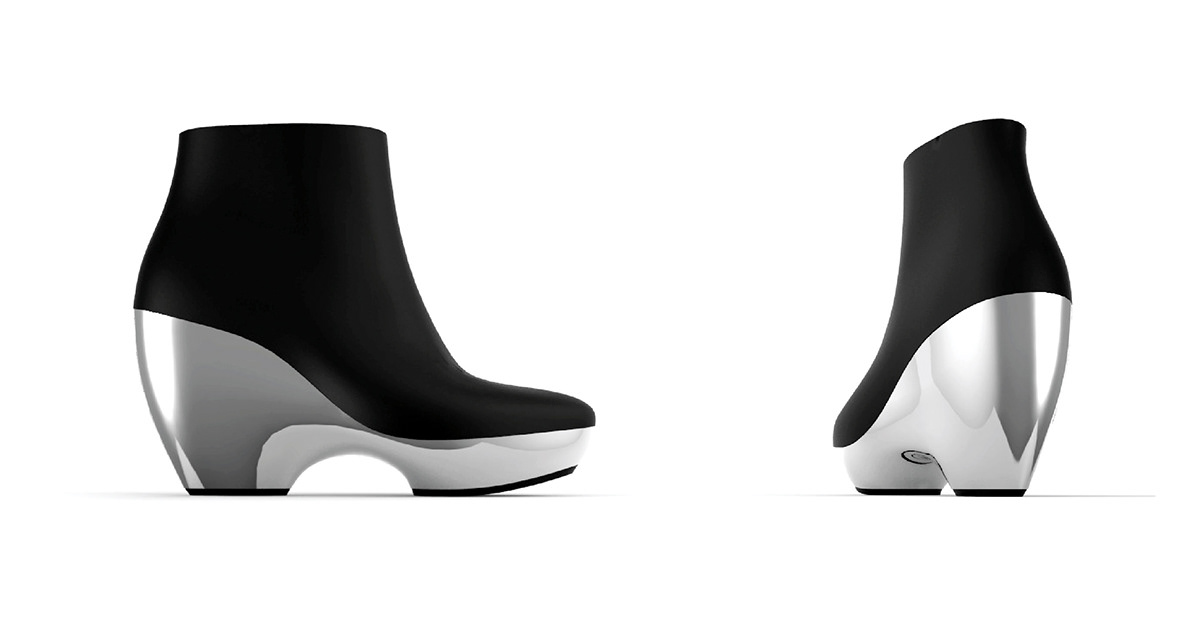 michal kukucka - Anish Kapoor inspired wedge / winter boot concept / UN