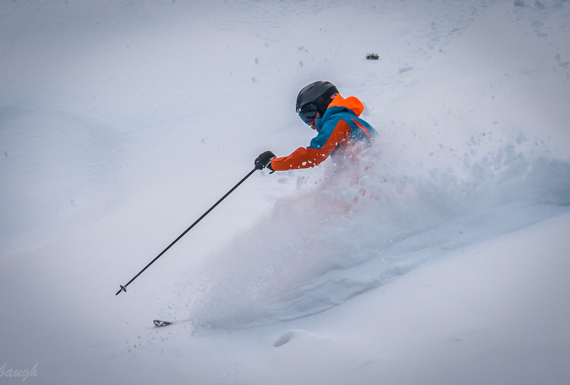 Skiing Beaver Mtn powder
