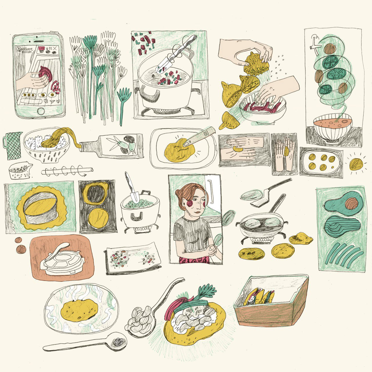Stillherestilllife live drawing week 8, 2020