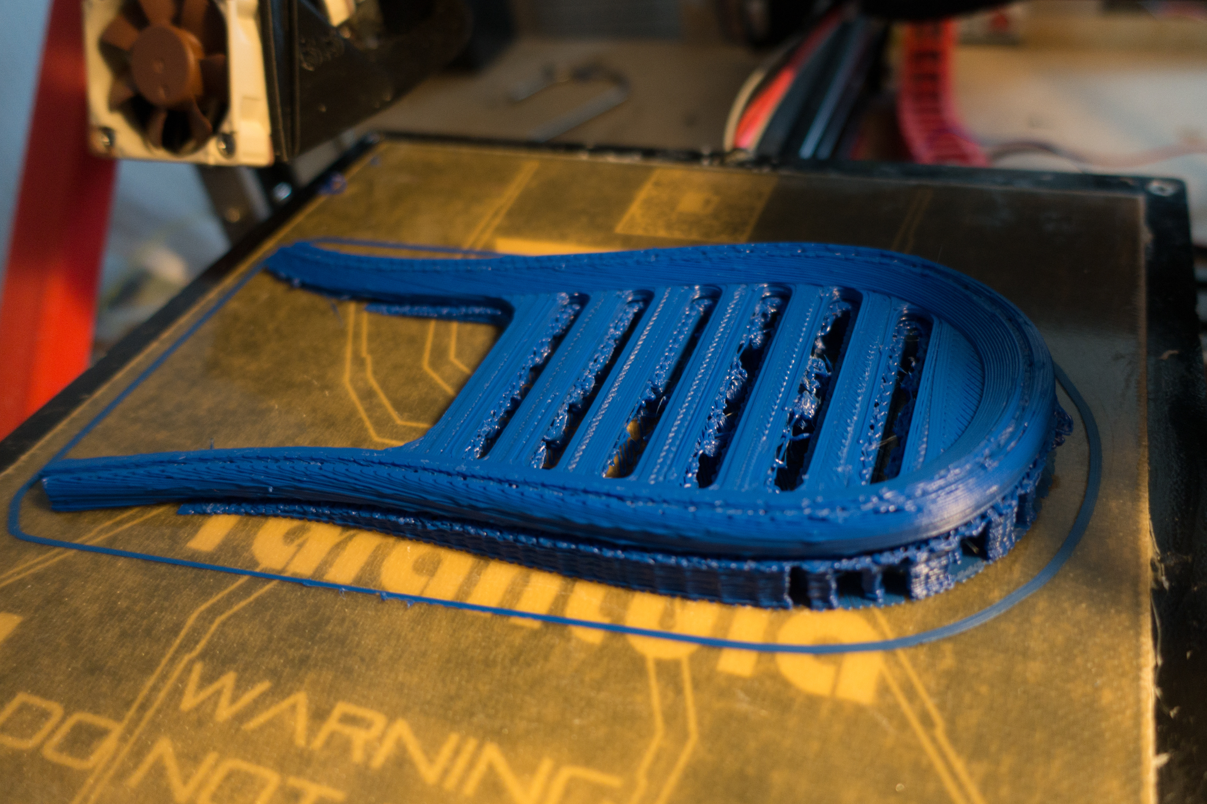 3D printed heel frame