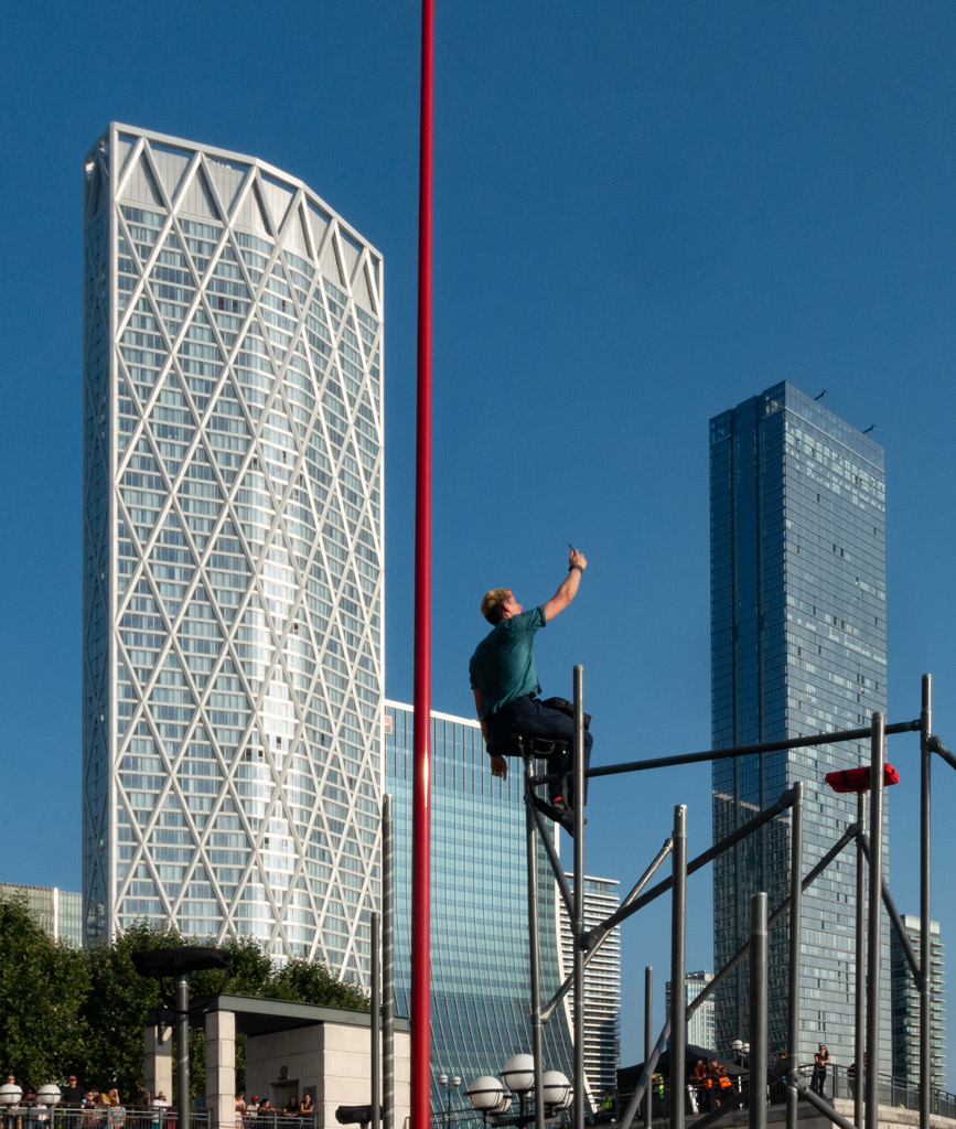 Wild by Motionhouse. The things you have to do to get a signal!