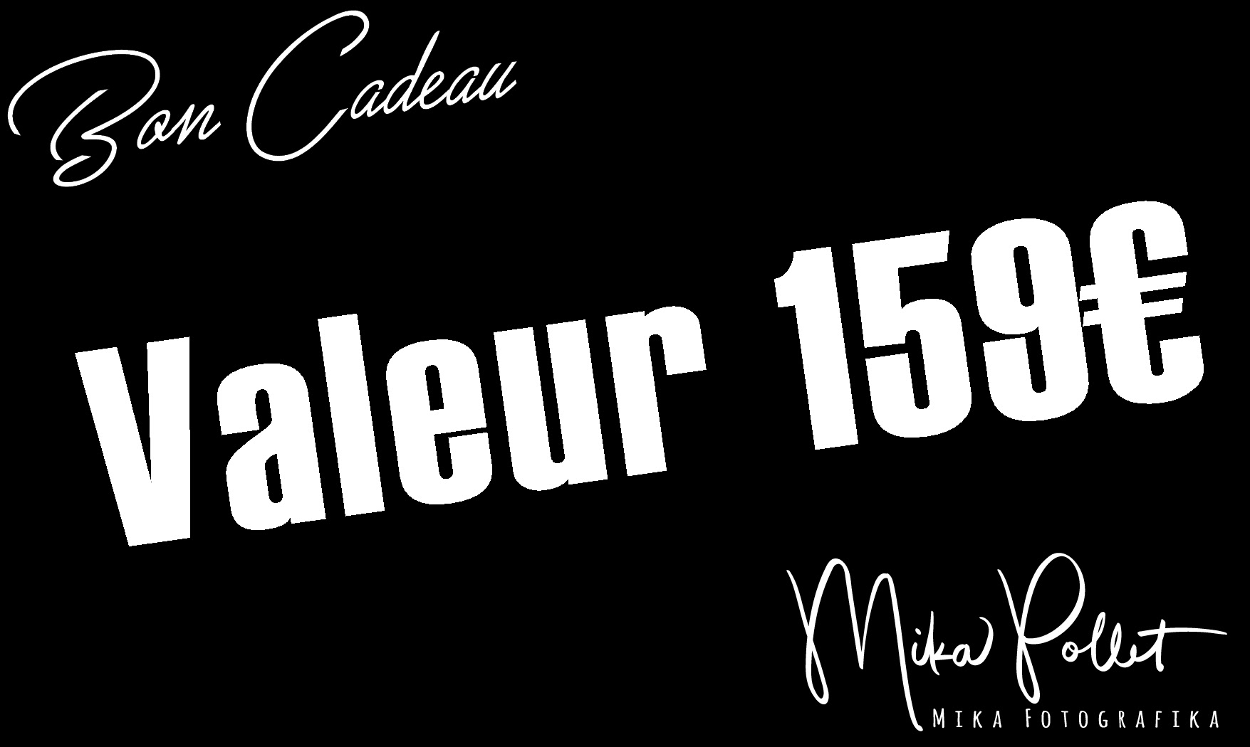 Bon cadeau shooting photo studio 159€