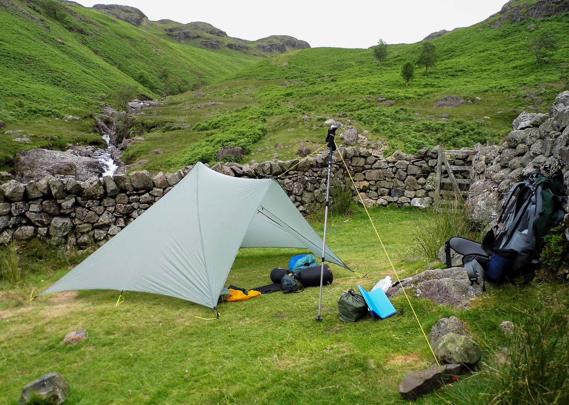 Camp at Throstle garth
