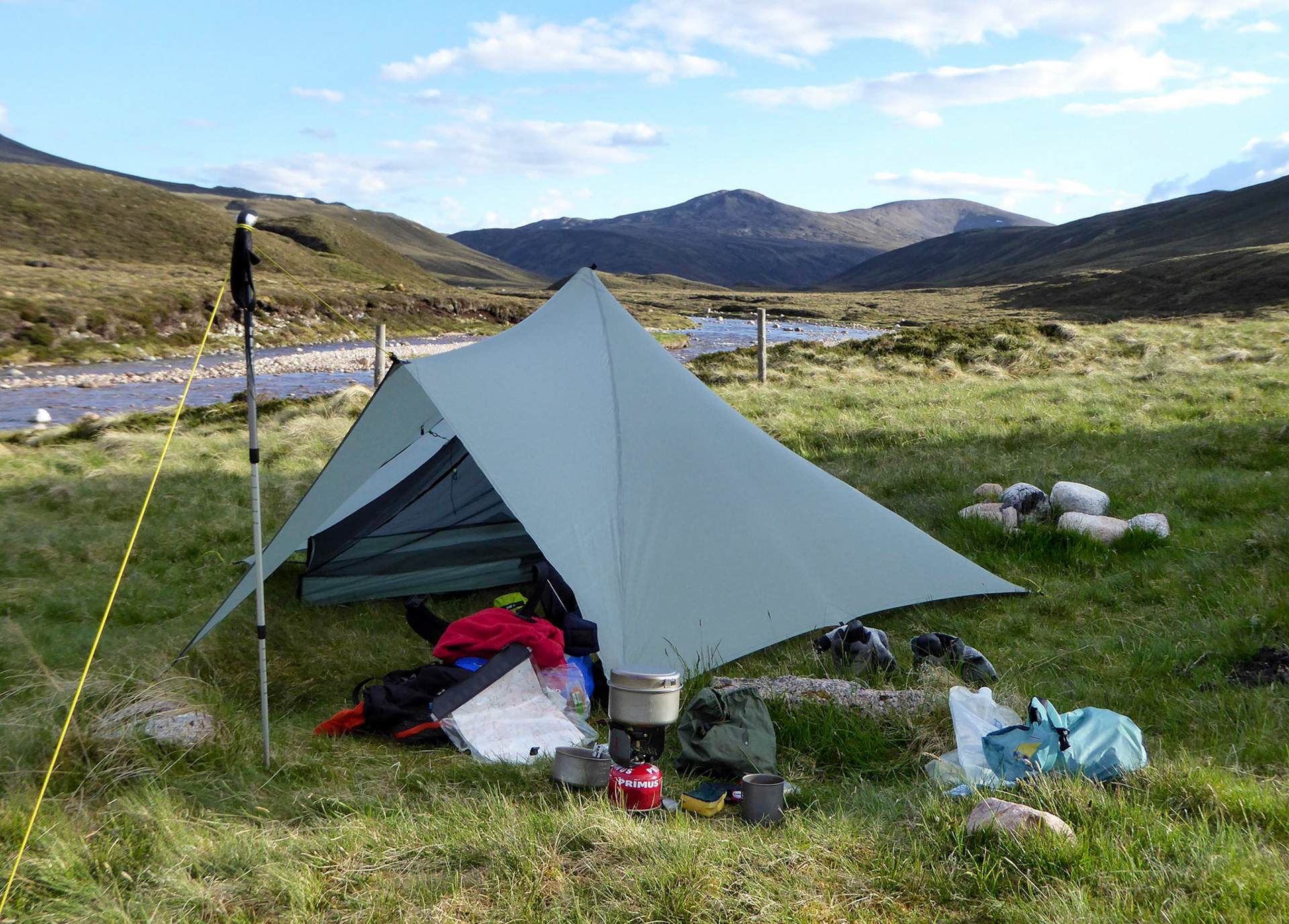 At Faindouran Bothy, Glen Avon