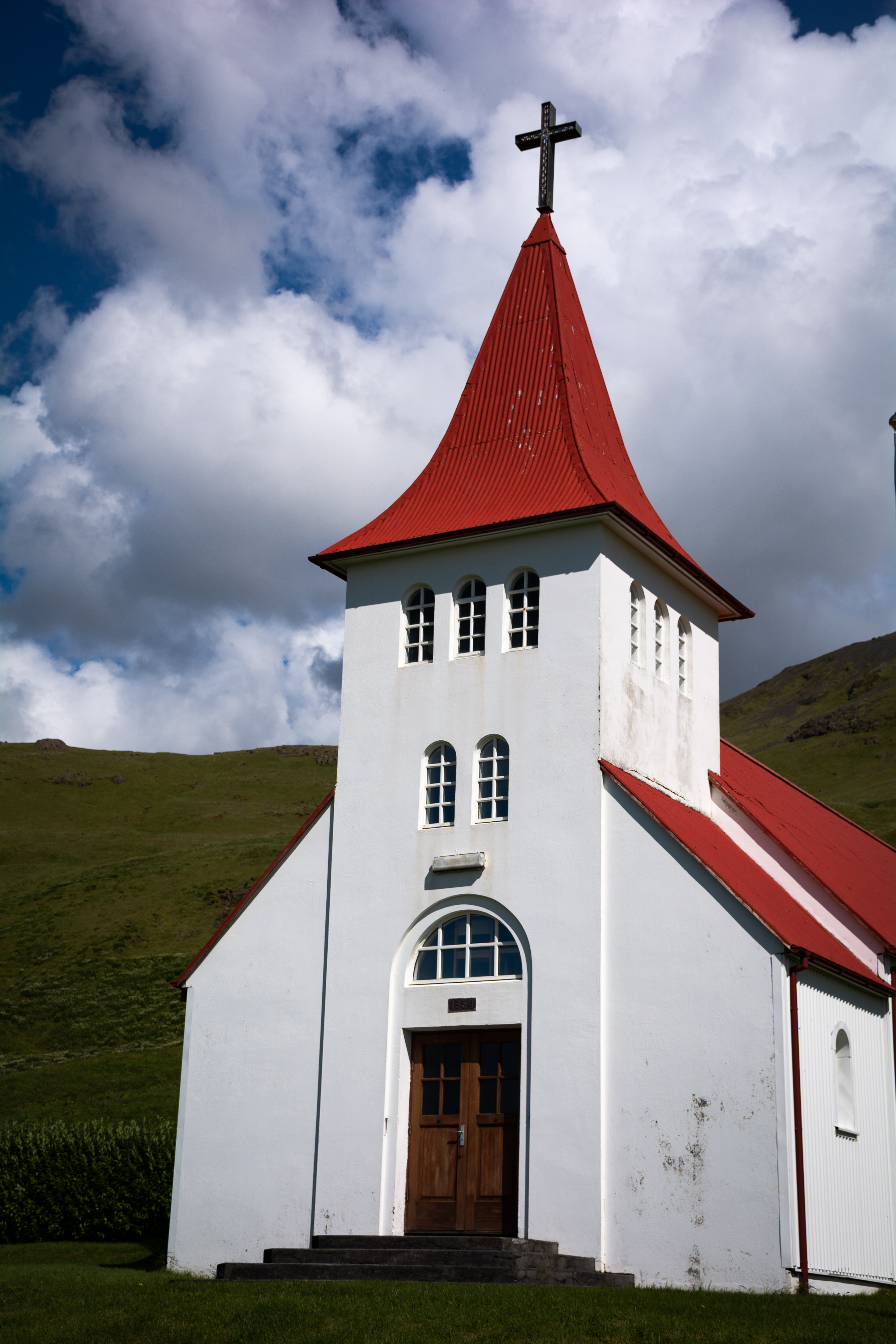 The Ásólfsskálakirkja church