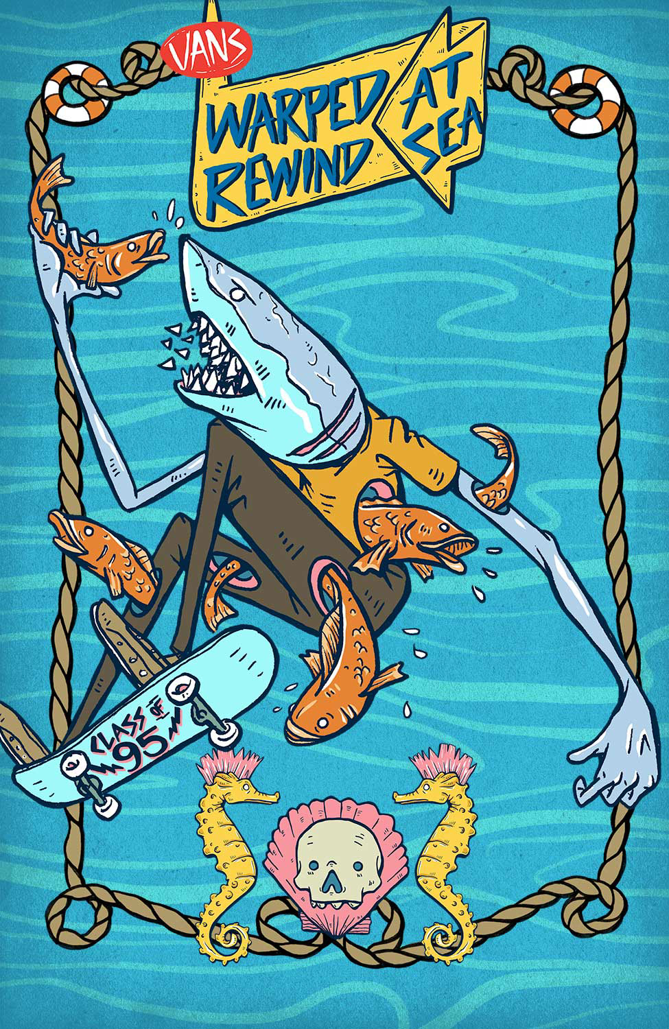 Caleb Morris Illustration Warped Tour Cruise