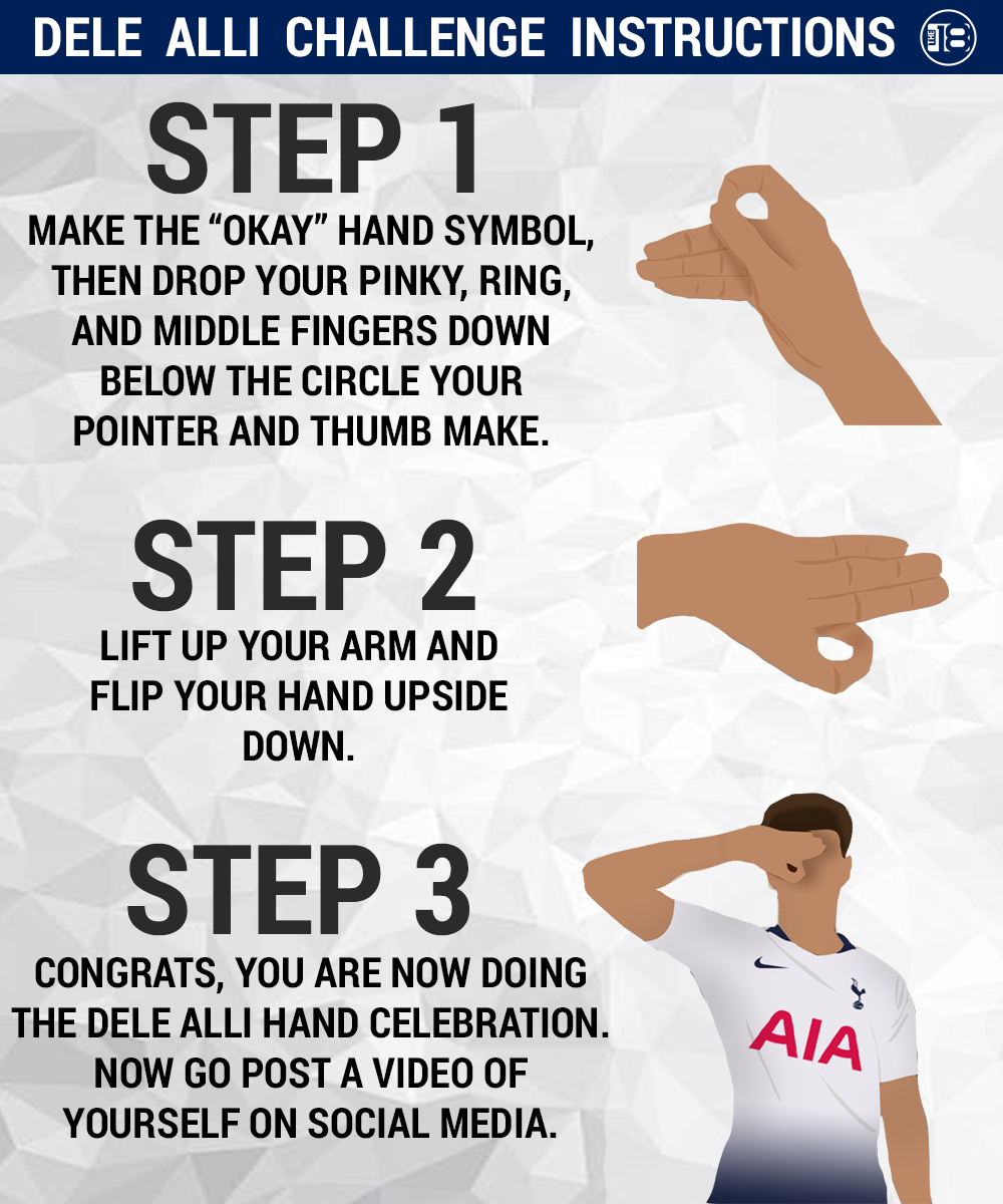 Do this challenge. Dele Alli Challenge. Празднование dele Alli.