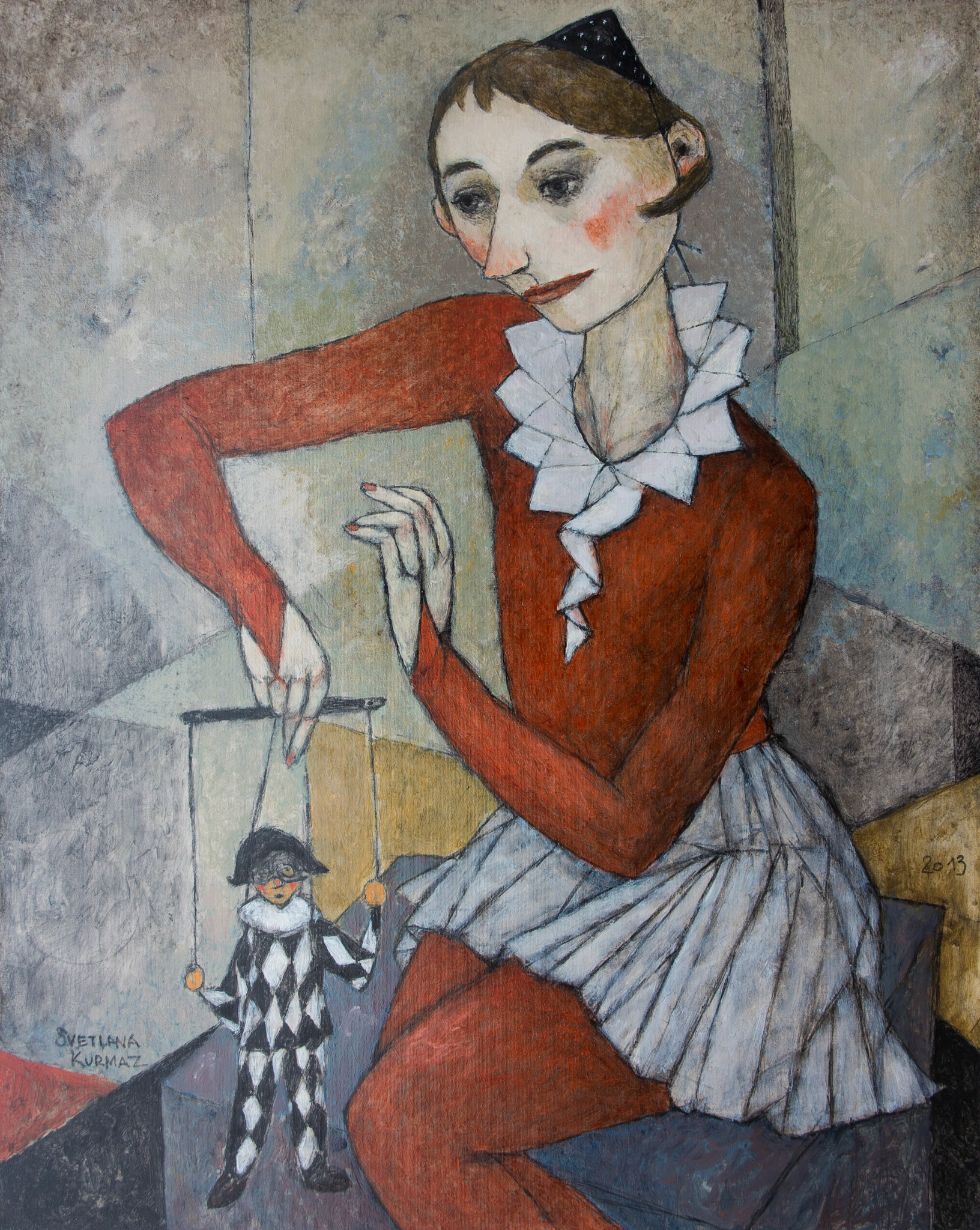 MARIONETTE, oil on canvas, 100x80cm.