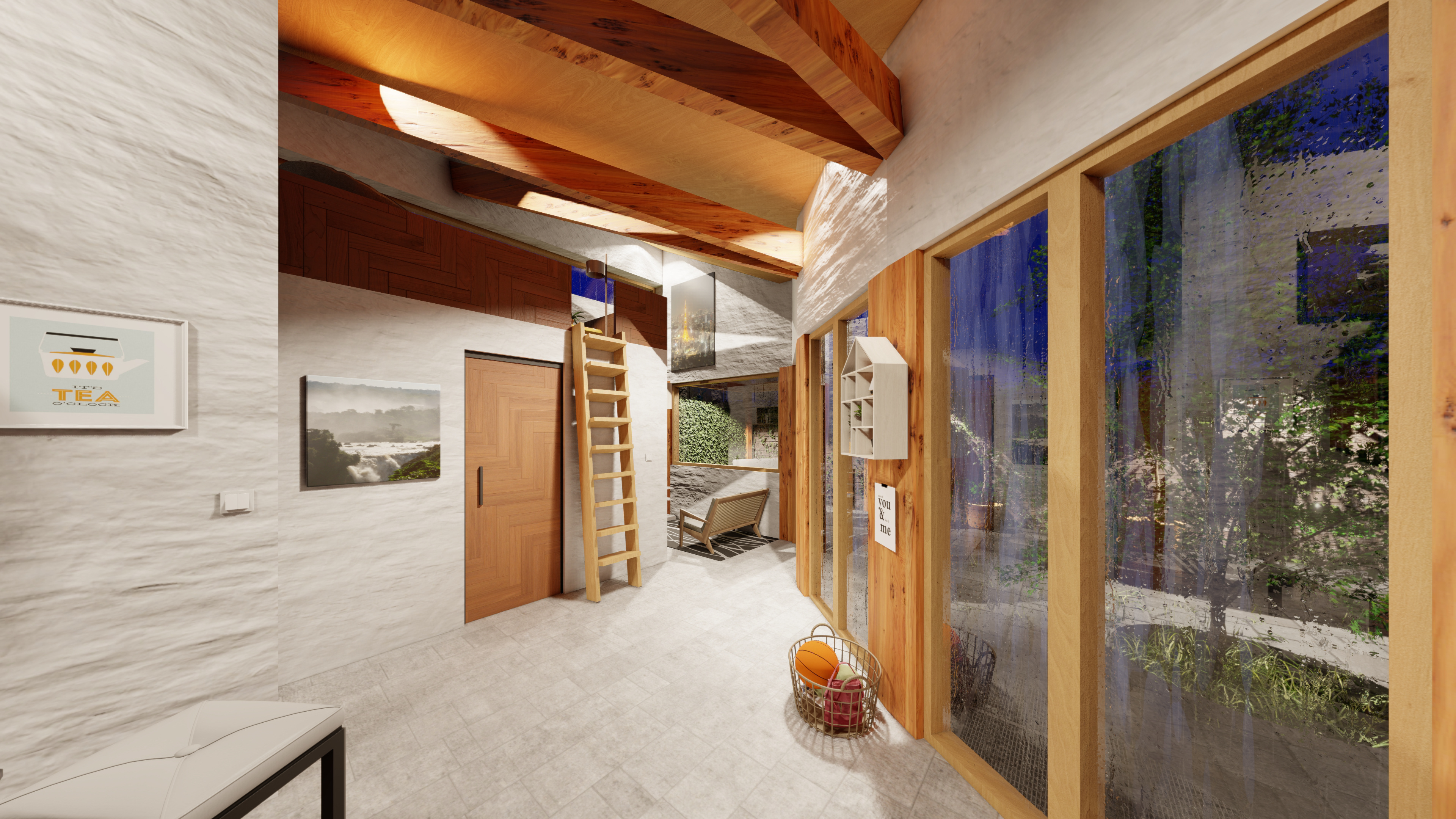 View of living area-Rainy