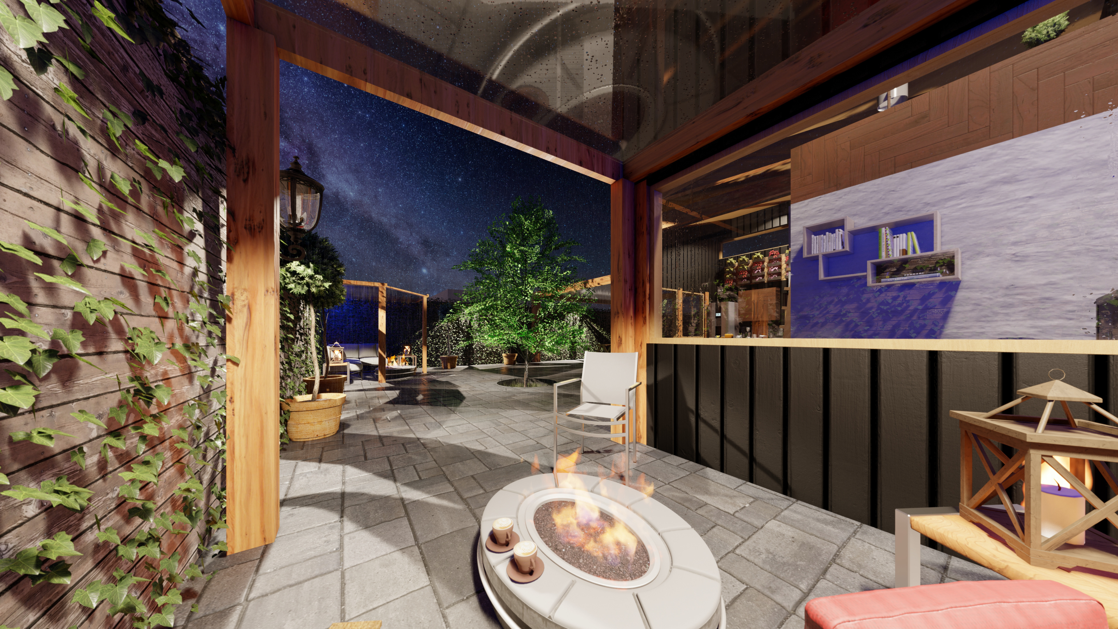 View of internal courtyard