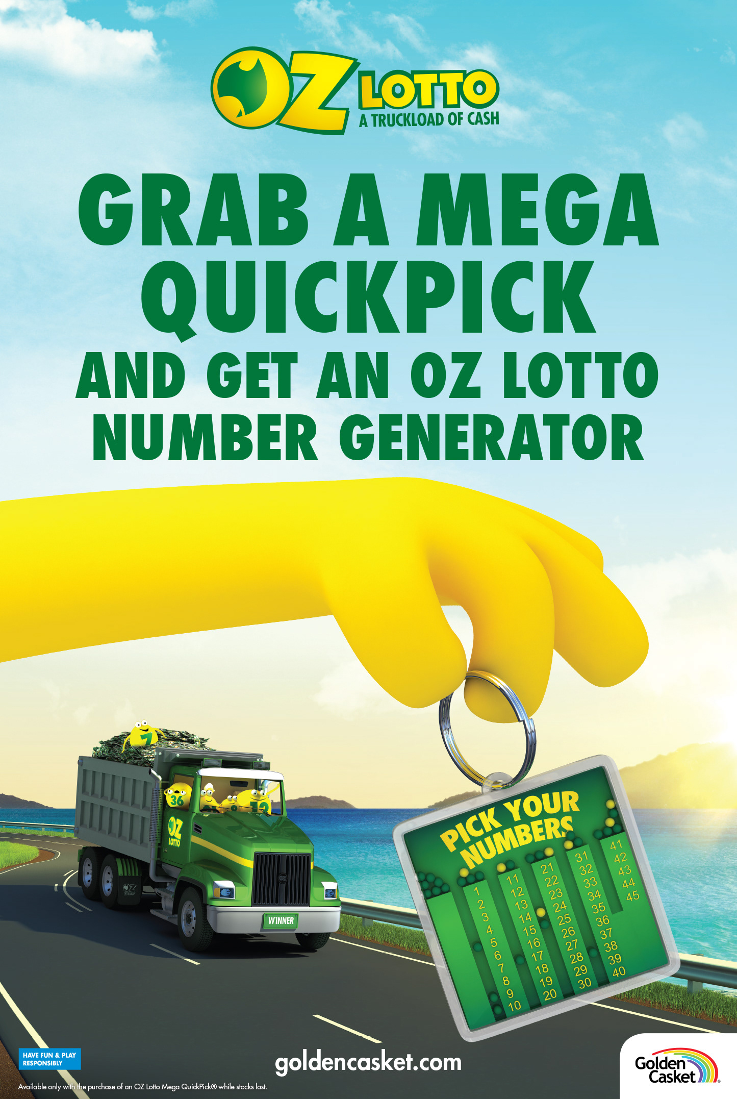 Santi Drane - Oz Lotto Jackpot POS 