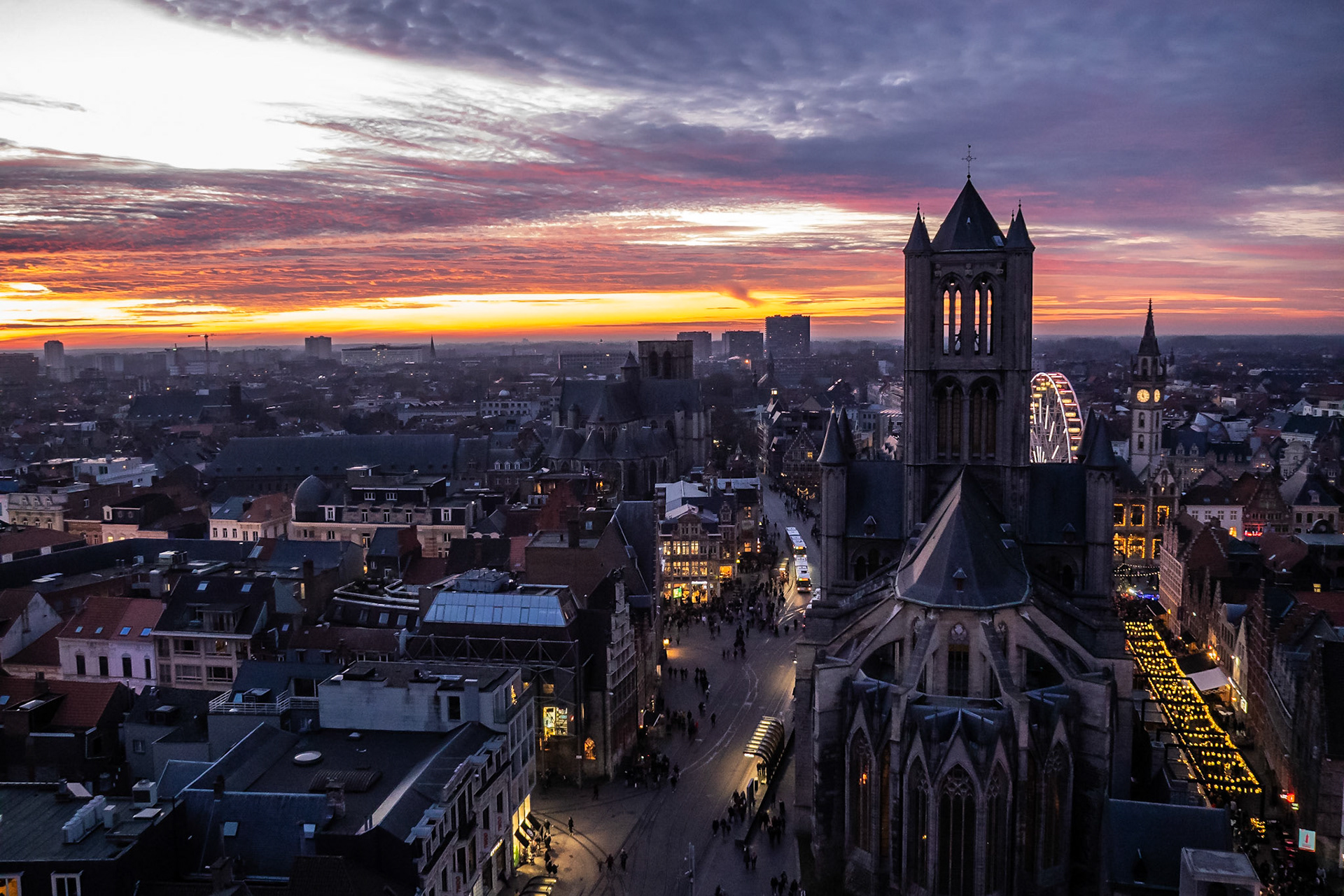 Gent - St-Niklaaskerk & omgeving