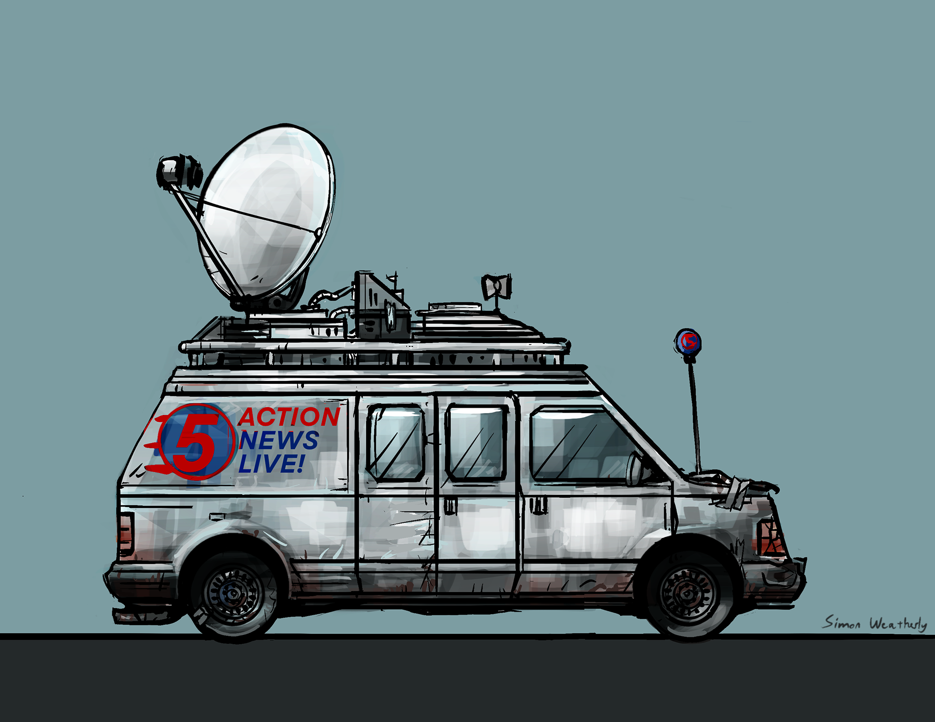 "Not Now" Channel 5 News Van 