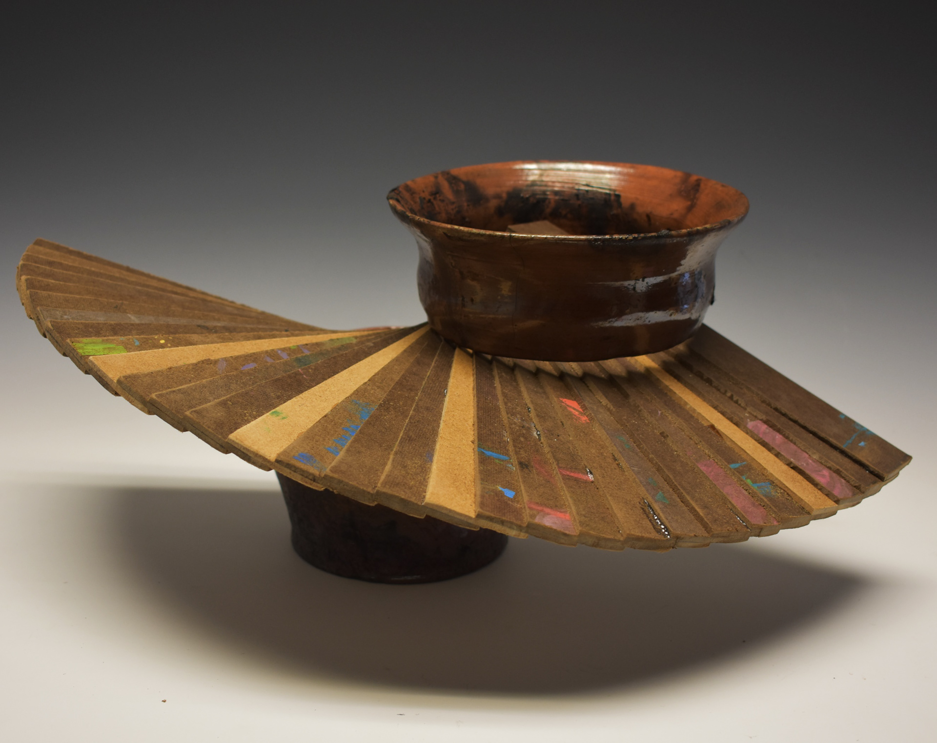 Trinity Shockome, Grade 12, Northfield High School. Impression Pattern in Flight, Ceramics & Glass. Adam Zwiebel, Educator.