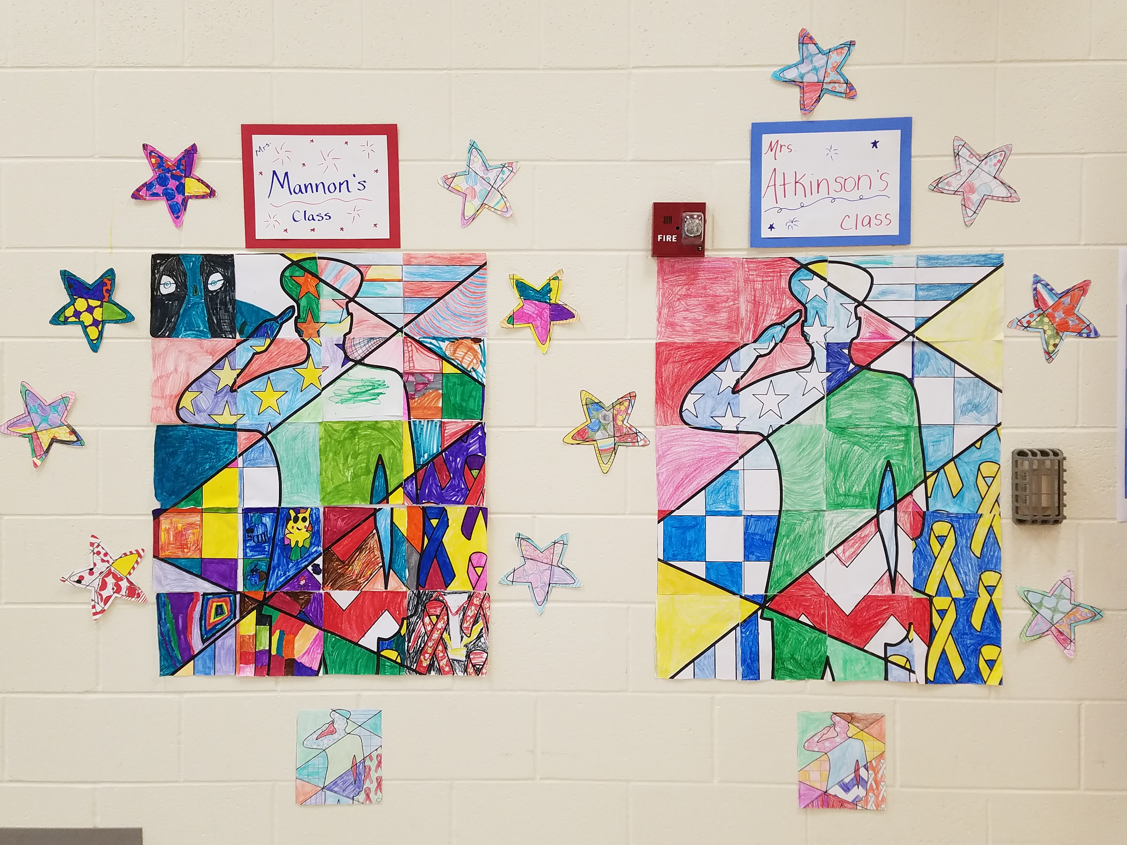 2019 WPES 2nd Grade Veteran's Day Program Decorations