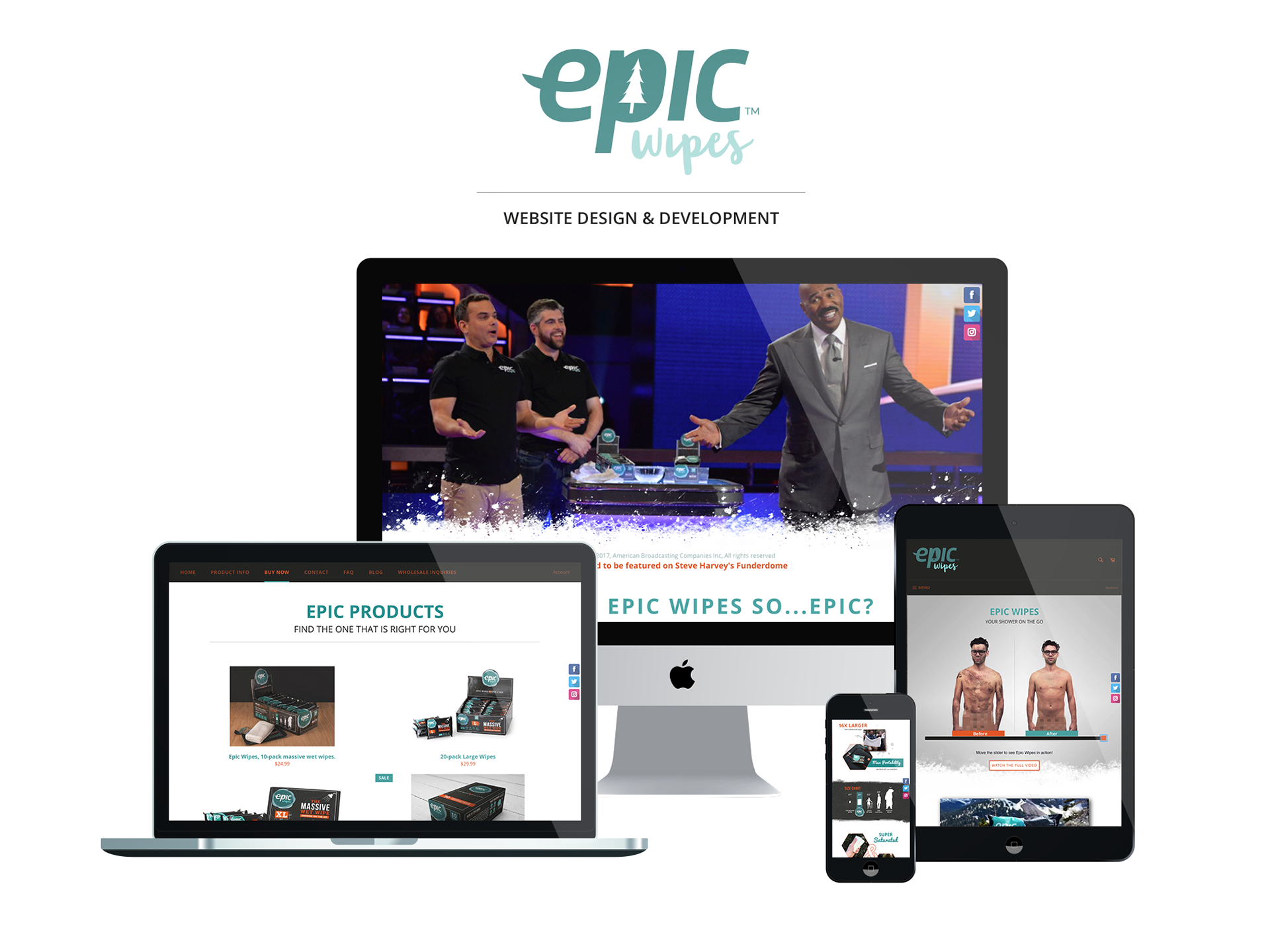 Epic Wipes Shopify Website Design & Dev