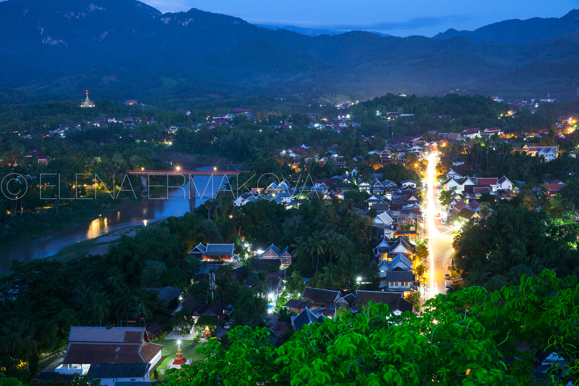 Luang Prabang at dusk, Laos