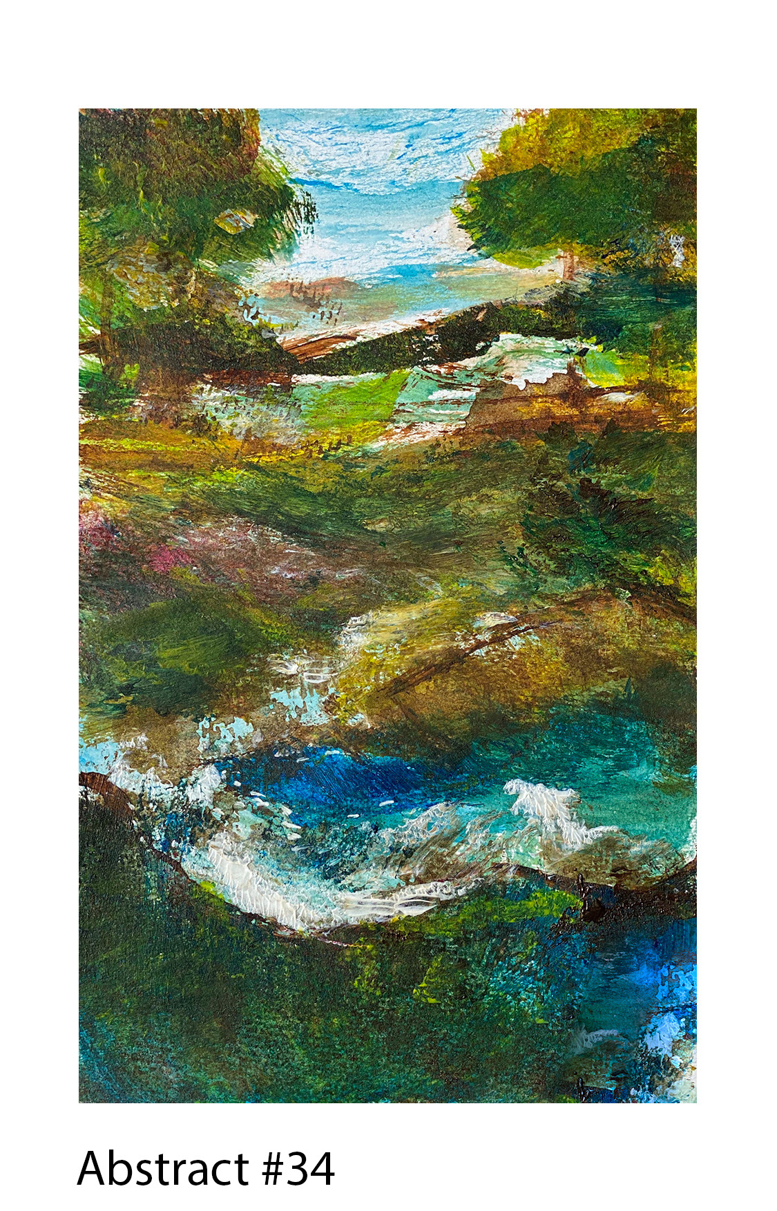 Acrylic on Paper, 5"x8", 2020, Available