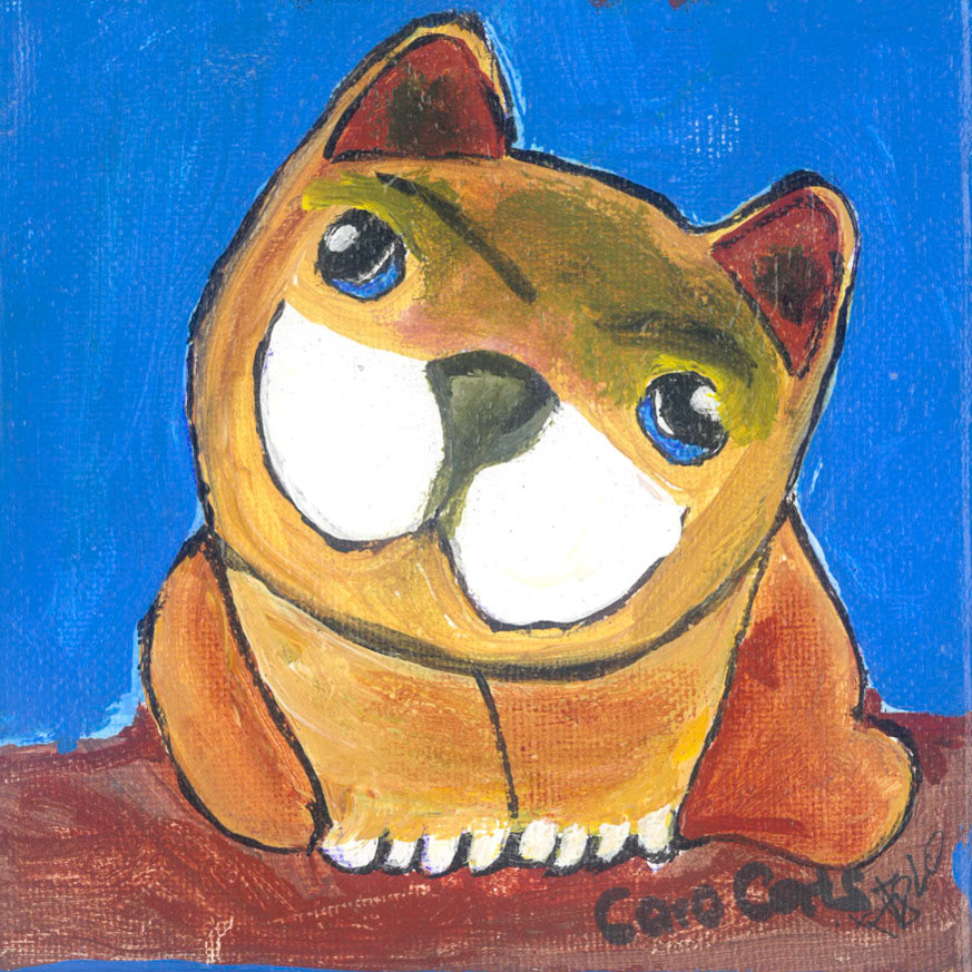 Caro-Cats-Juni20-frank-xavier-original-acryl-30mal40cm