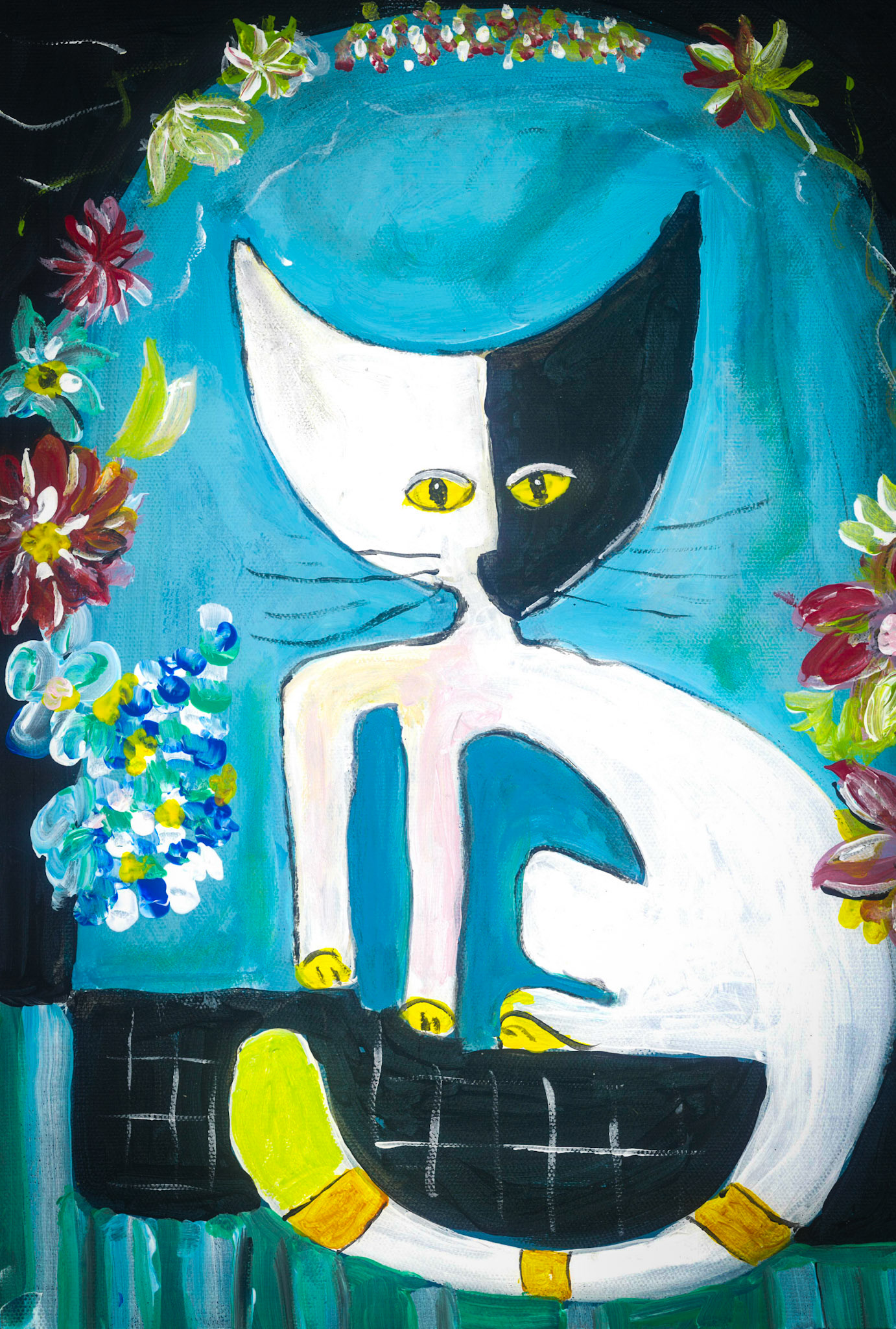 Die 7 Katze aus der Caro Cats - Serie (meiner Frau gewidmet)