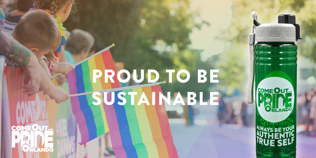 The City of Orlando has began it's journey on becoming more sustainable. 2019 was the first year Come Out With Pride offered refillable bottles and water stations, as opposed to selling single use plastic water bottles.