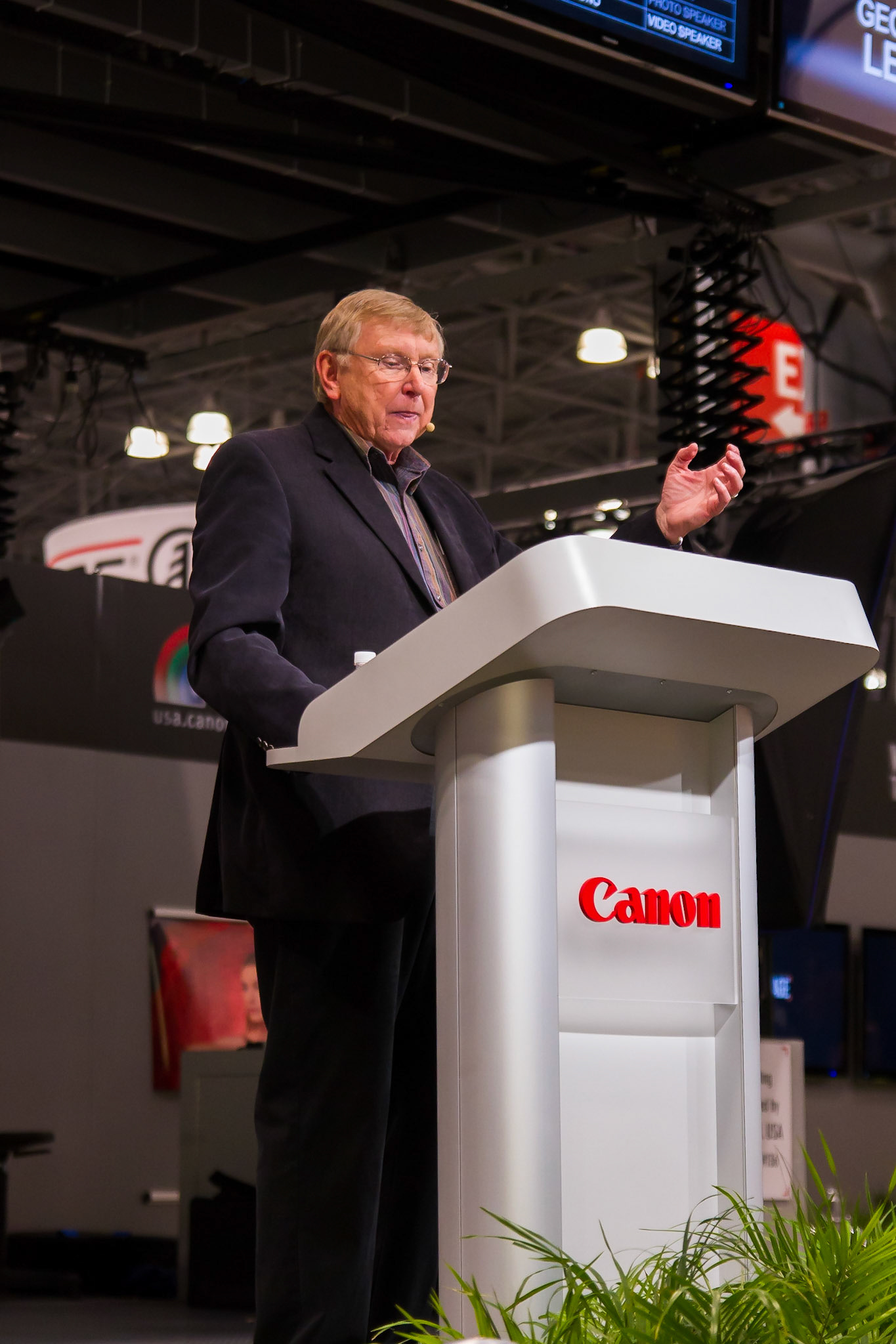 George Lepp at Canon booth, 2012 PDN Photo Plus Expo, NYC, USA