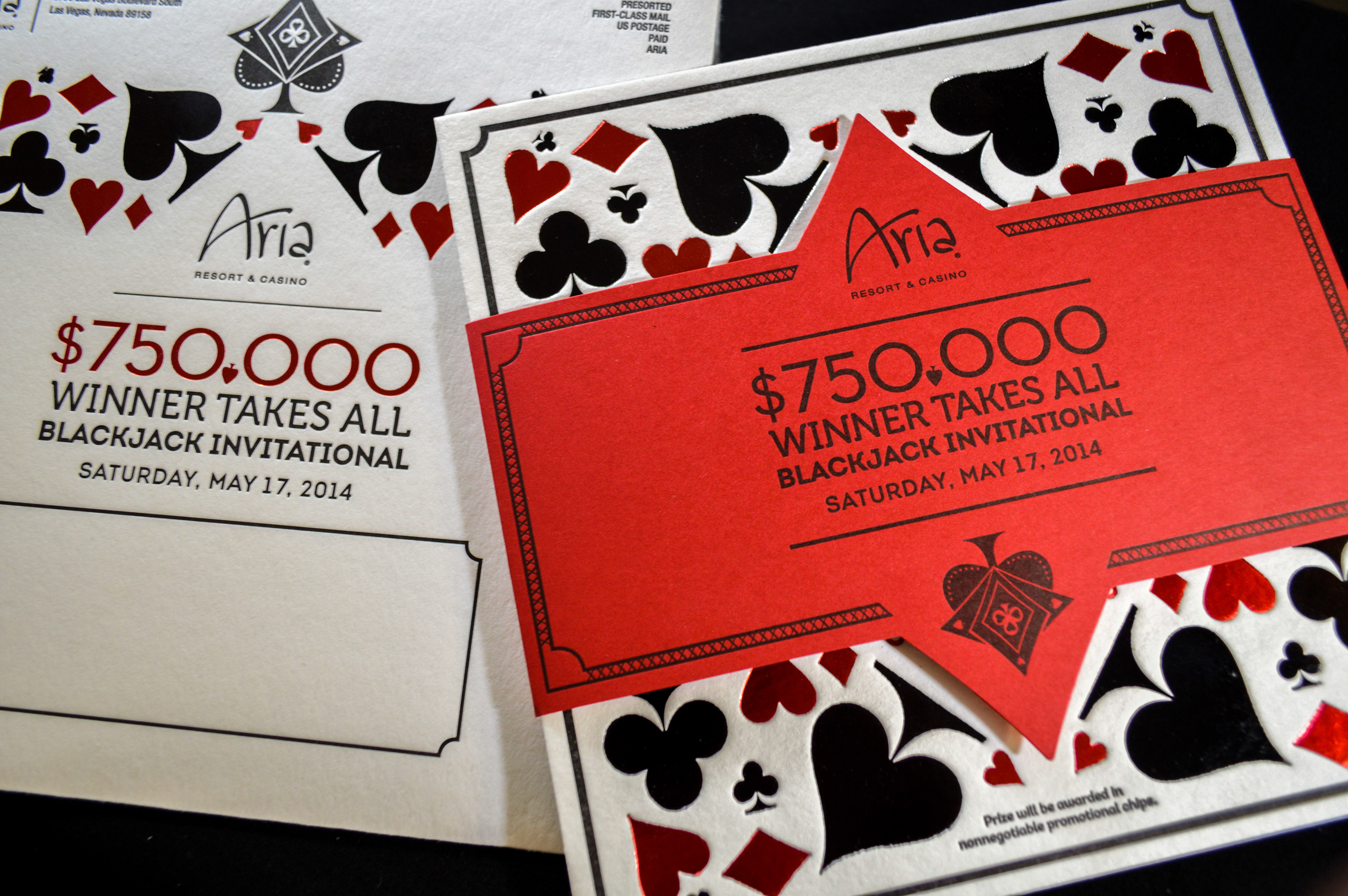 Mike Pond - Aria Winner Takes All Blackjack Tournament Invitation