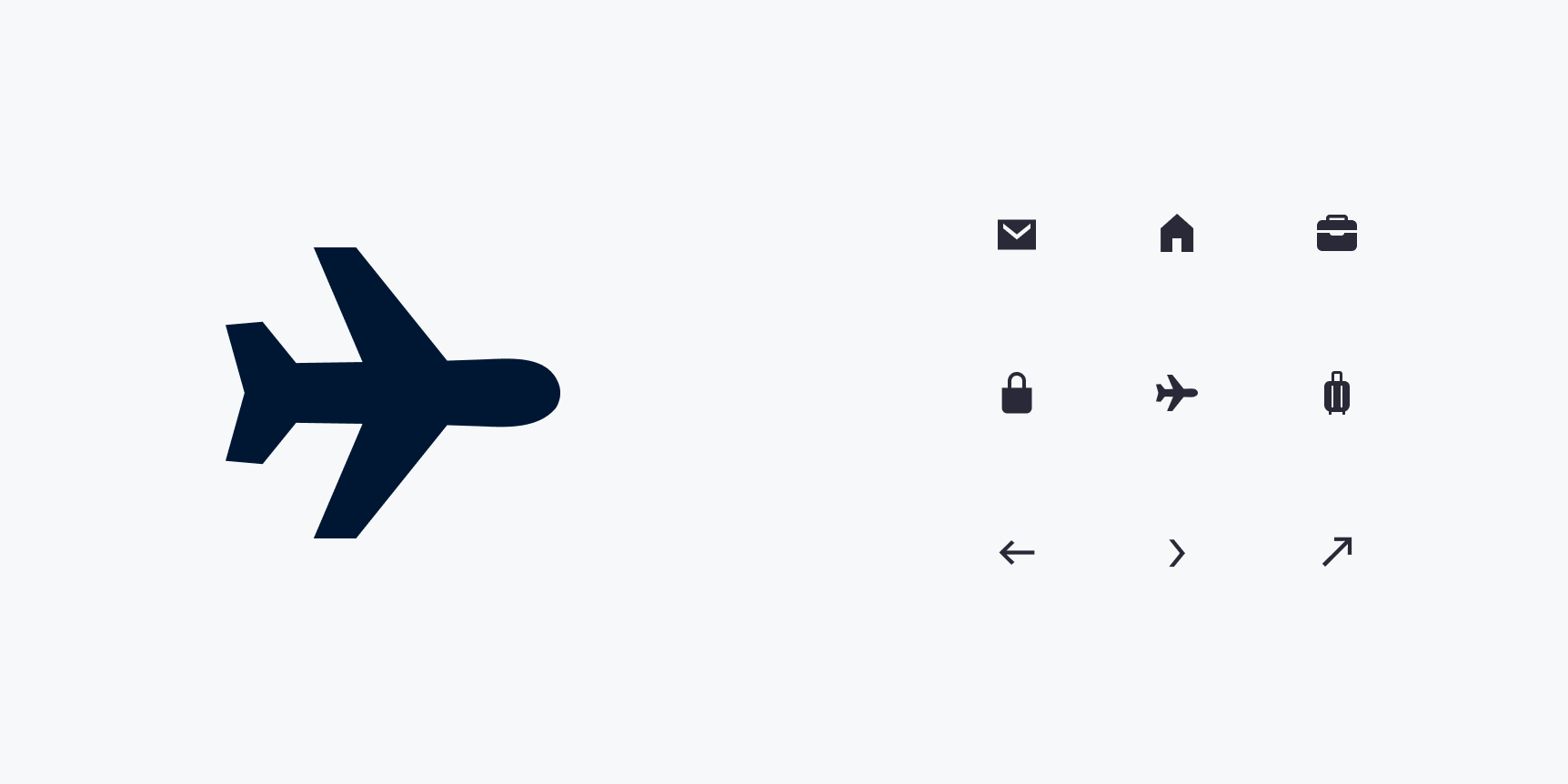 Selected app icons