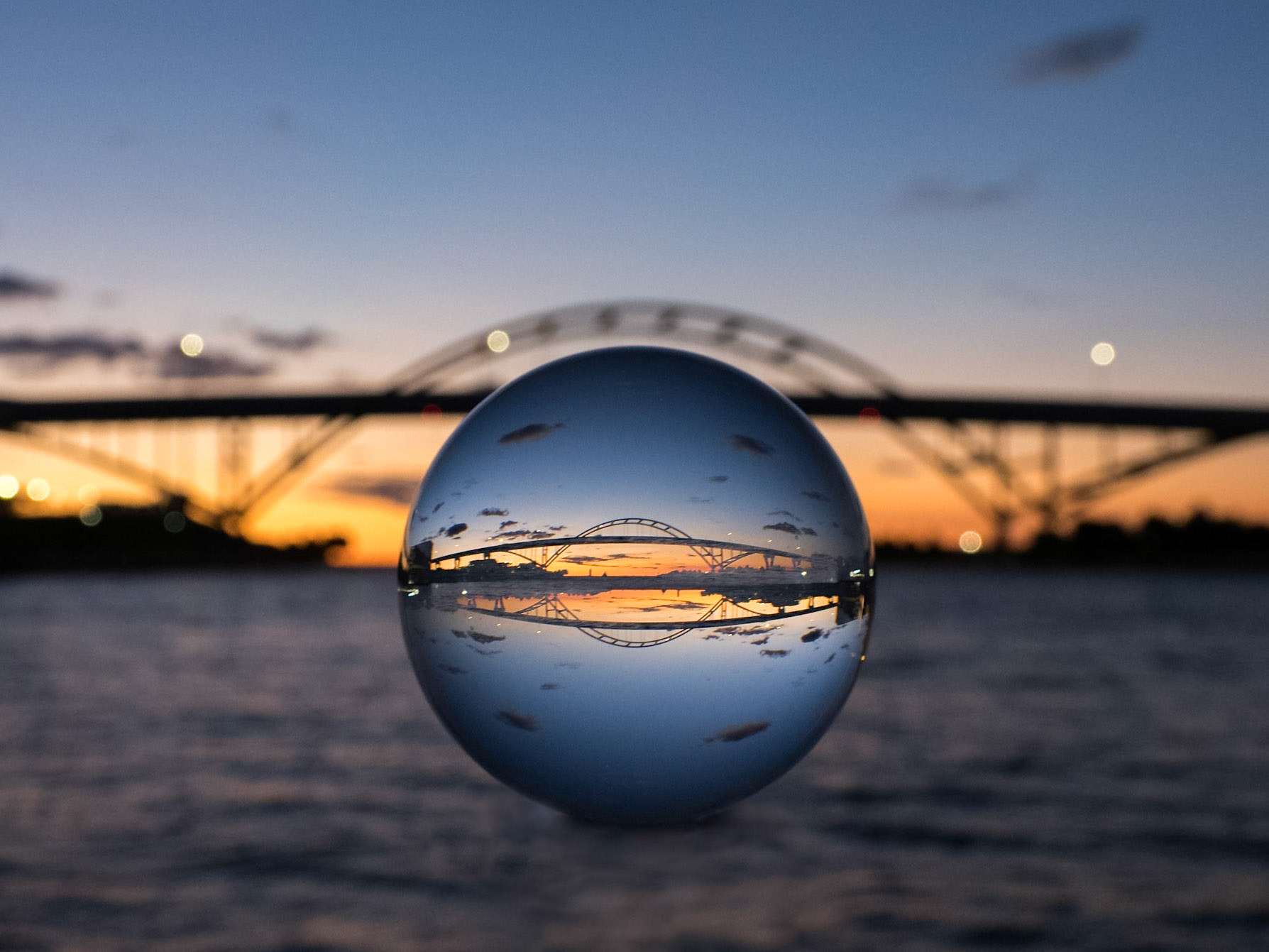 Hoan in a globe