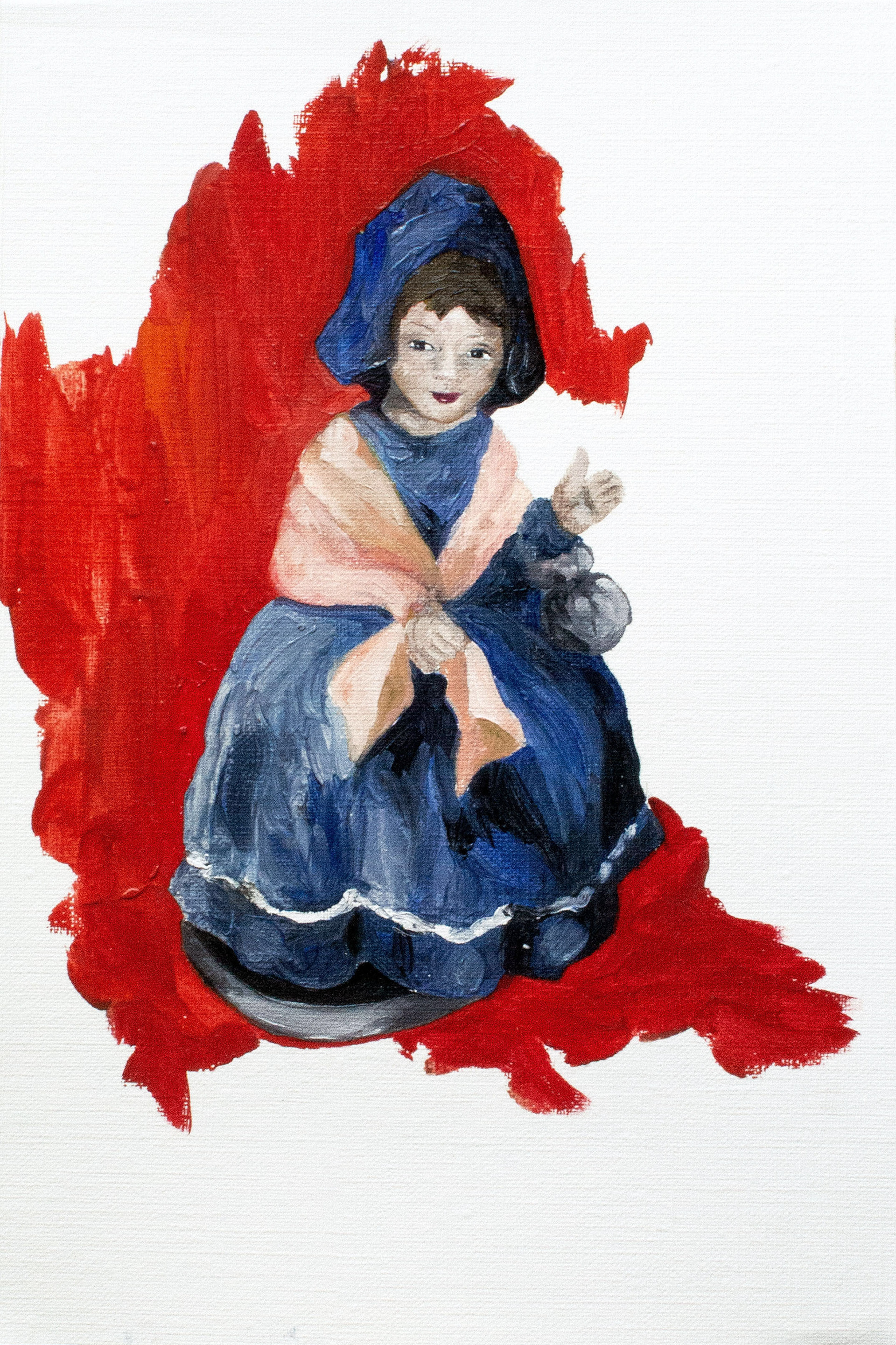 Muñequita musical 06 - Óleo sobre papel - 16 x 24 cm - 40€