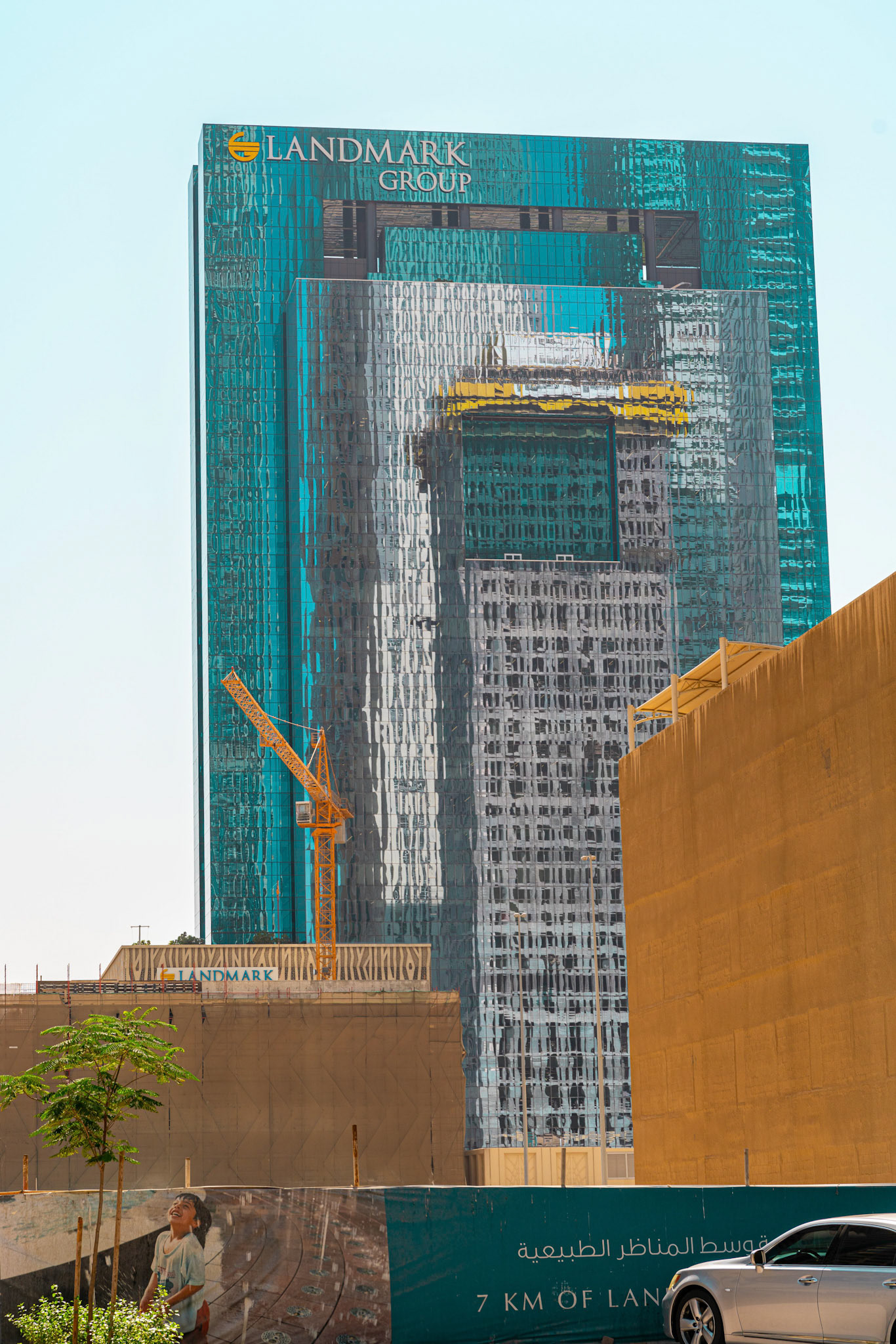 Dubai skycrapers reflections
