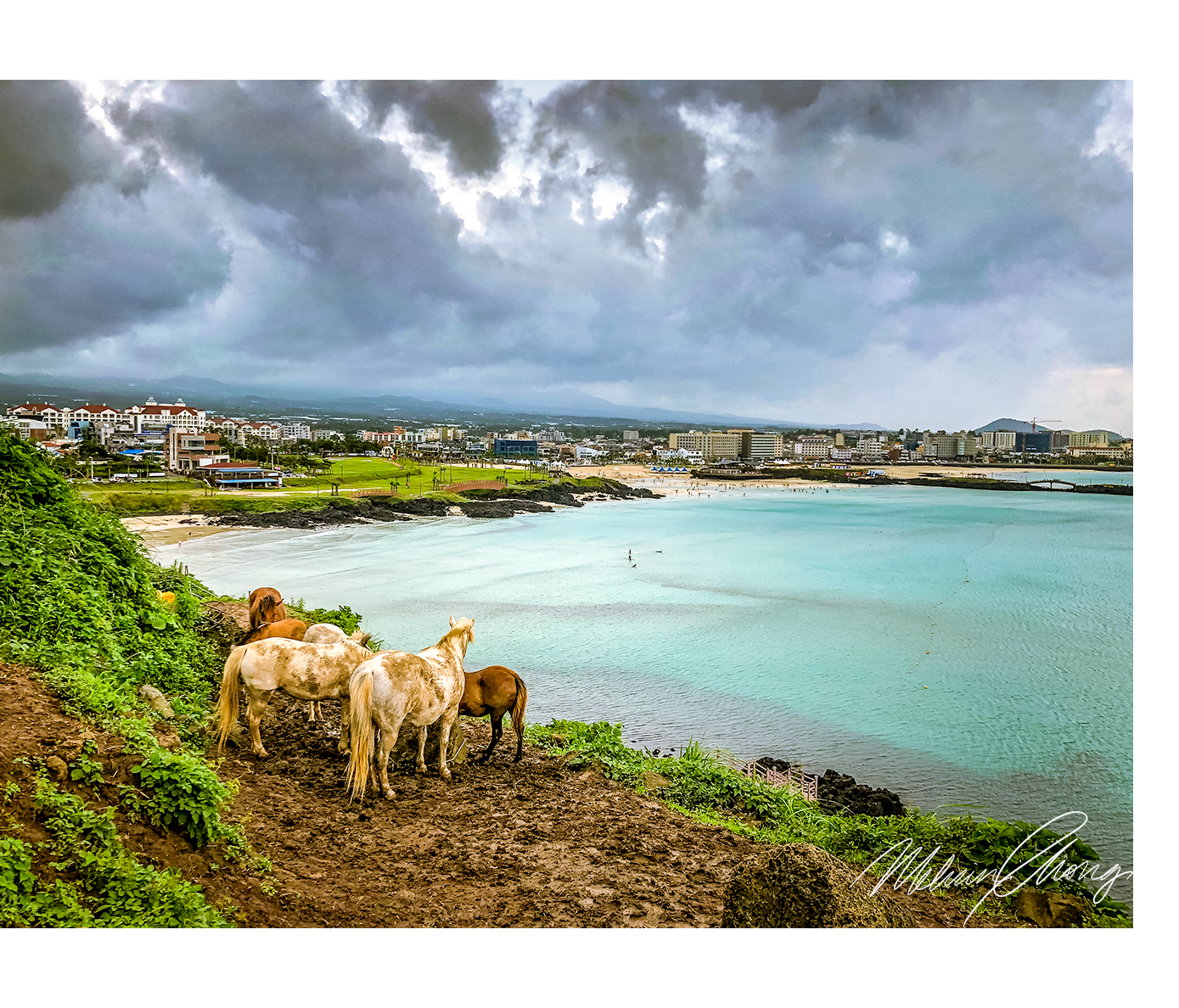 © July 2018 Melvin Chong | Looking to Hamdeok Beach from the headland | 0399
