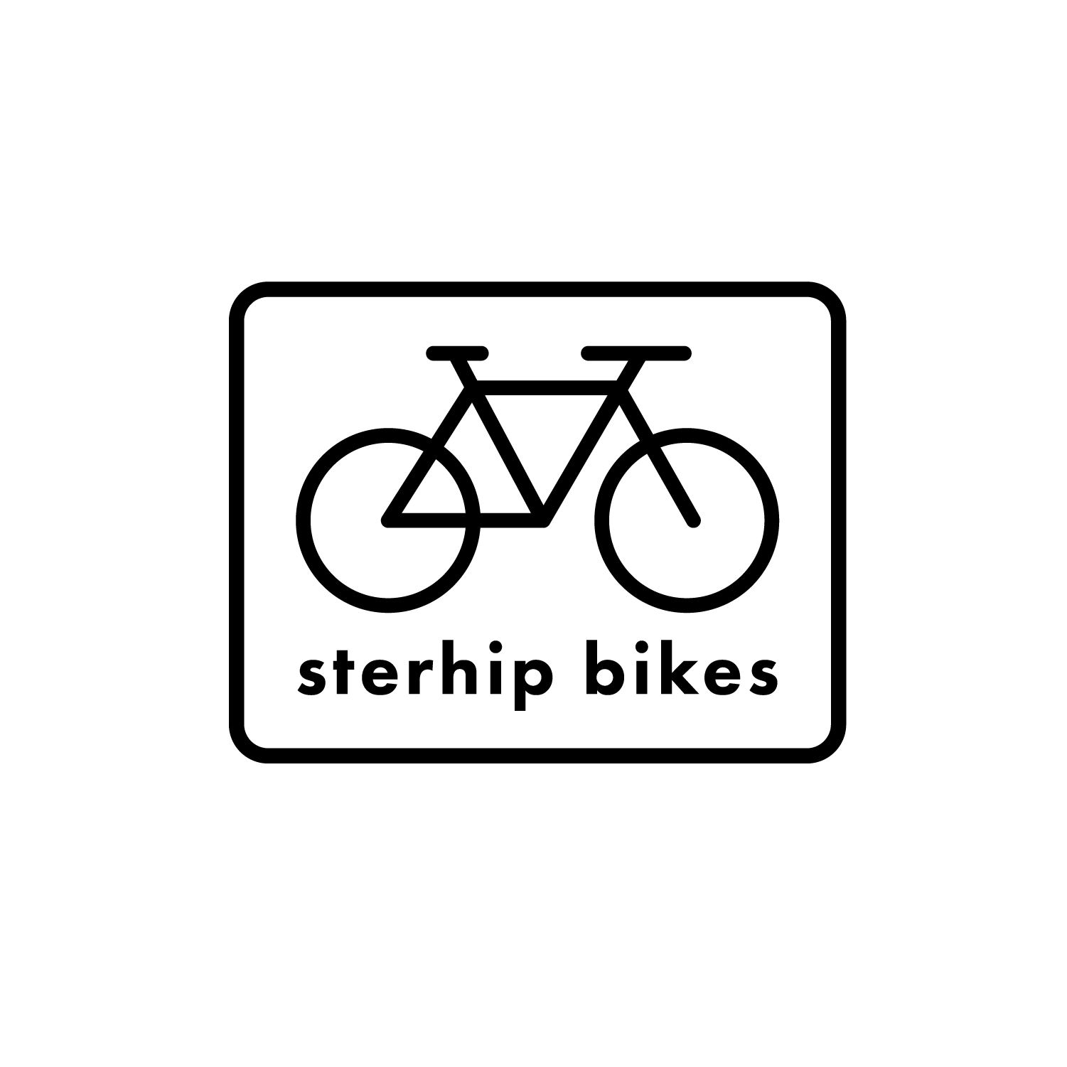 Day 24 of #dailylogochallenge . Prompt: bike. This one was pretty fun. Wasn’t sure how it was gonna turn out, but am fairly pleased with it. Kinda like the road-signy look.