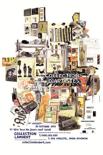 Collection d'artistes exhibition poster, 2001