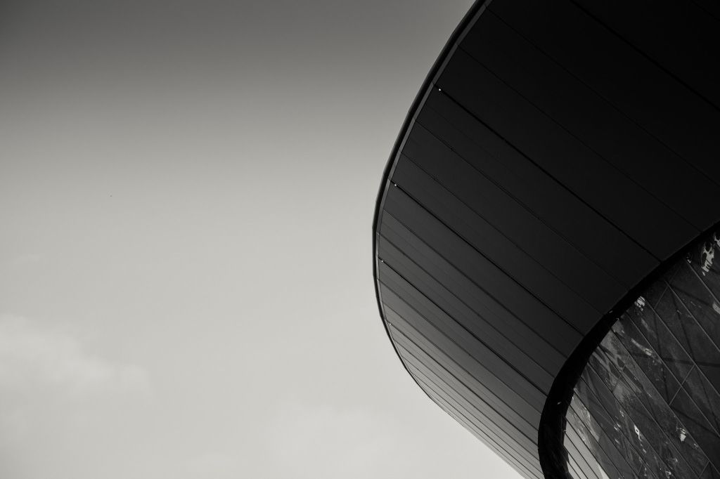 Black & White Architecture in Liverpool Docks.