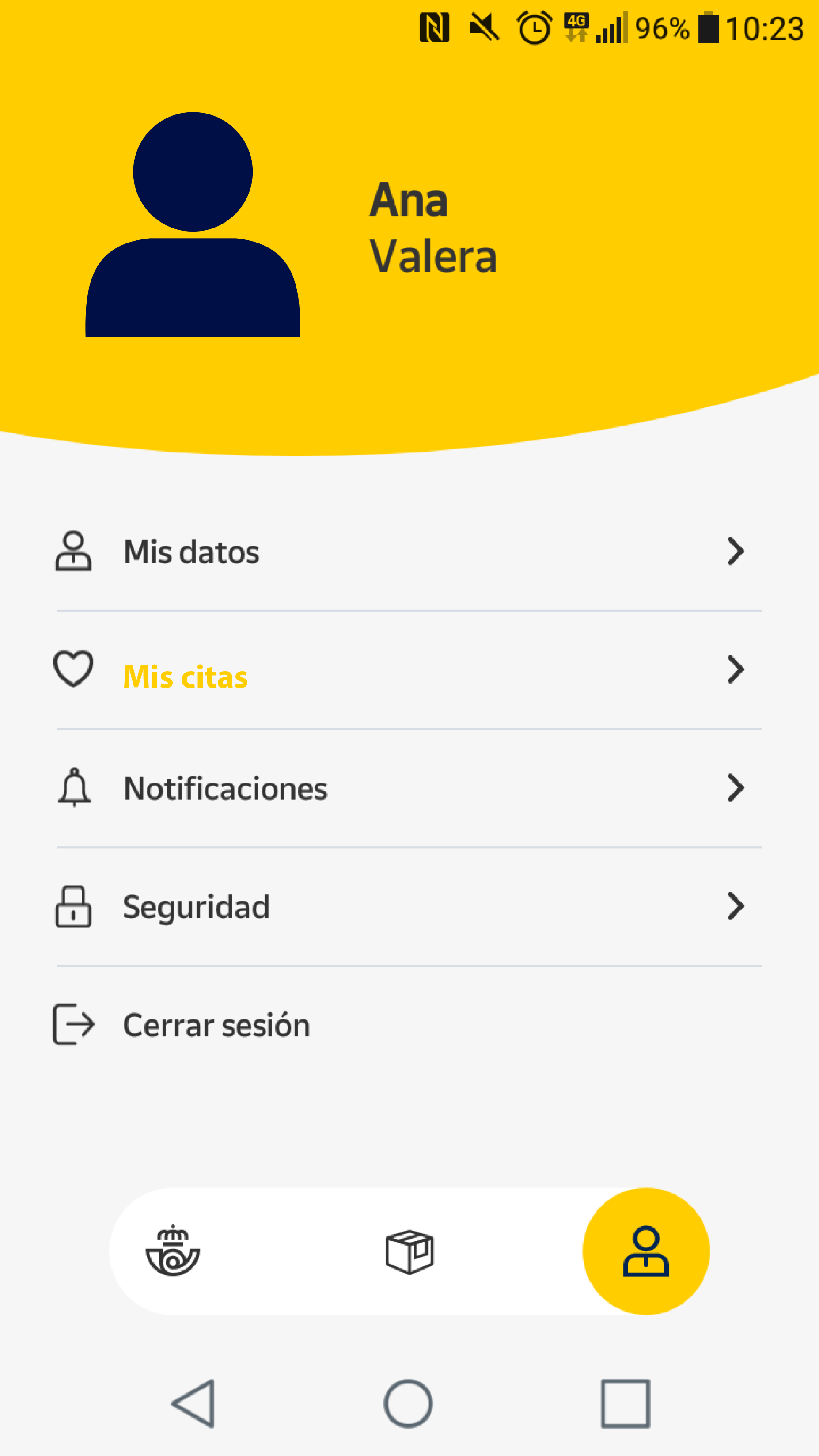 Perfil usuario