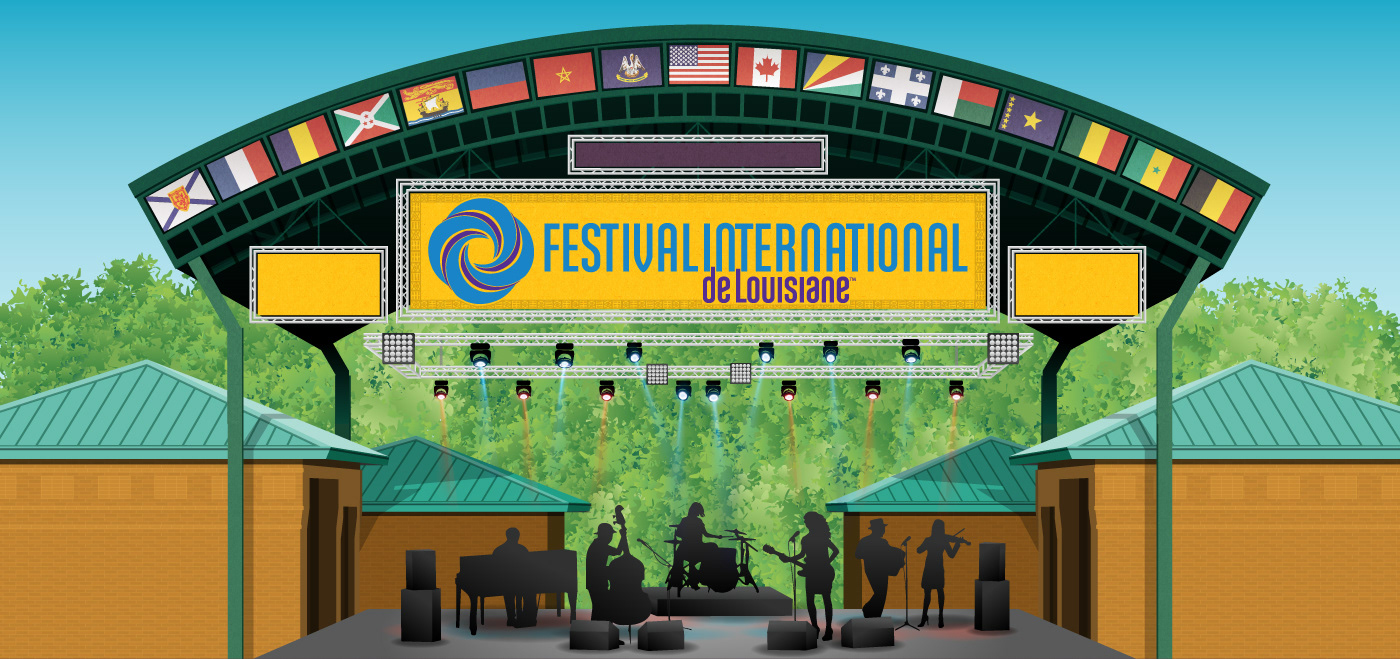 Rob Royall Festival International de Louisiane Website Graphics