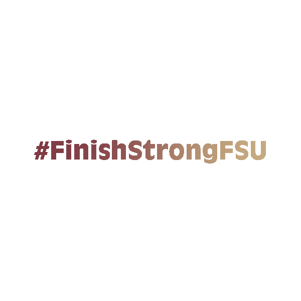 GIF sticker created to help motivate students to #finishstrong virtually