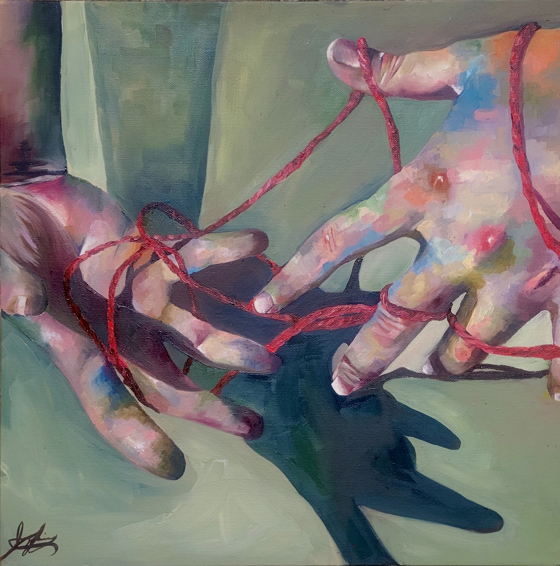 Aylanies Feliciano, Tied Up In knots, Painting, Andrews Osborne Academy, Educator: Adriel Meyer, Grade 11, Honorable Mention