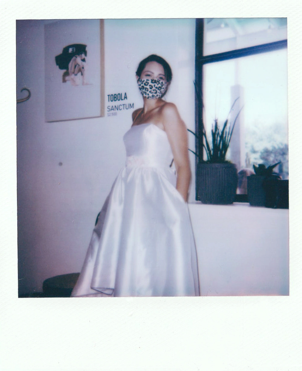 "Masked Bride, Hank's," Color 600, 2020