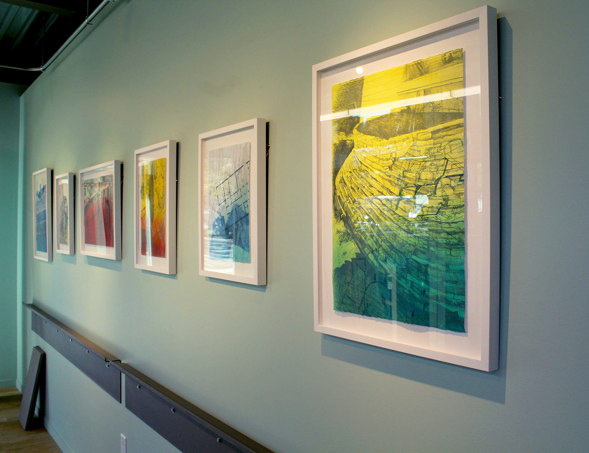 "Seth Daulton: Sites" Installed at Dillon Kyle Architects