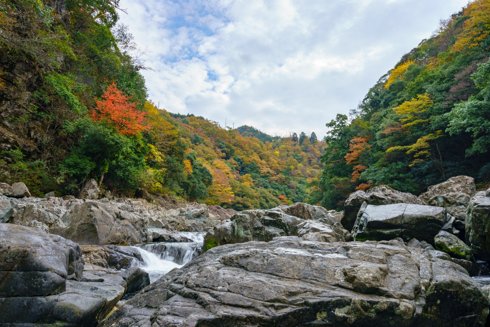 長門峡 紅葉2