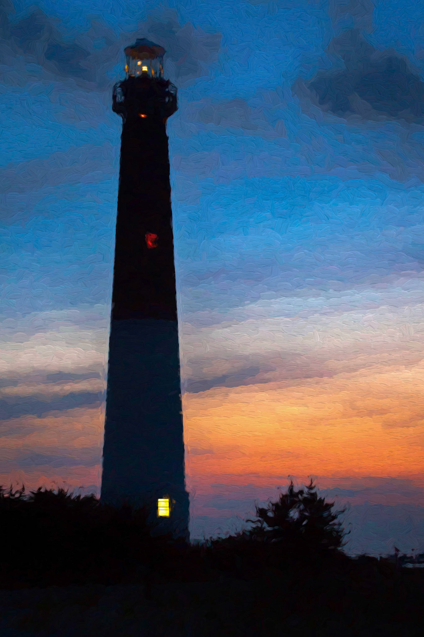 Guidance... Barnegat Lighthouse just before darkness.  www.attanasioimagery.com Available in various print sizes and high quality greeting cards.