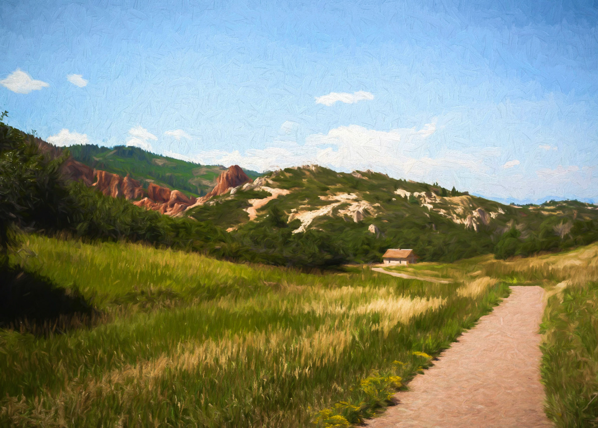 Love the rewards you sometimes get when hiking.... on this day we got a late start and ended up hiking Roxborough State Park in the harsh summer heat. Midway through our 2nd hike we came upon this treasure on the Fountain Valley trail.