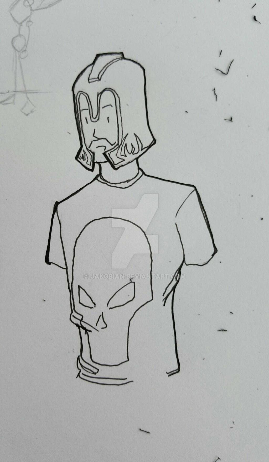 A rough character mockup for one of the lead characters in the graphic novel "Elysium Reforged'