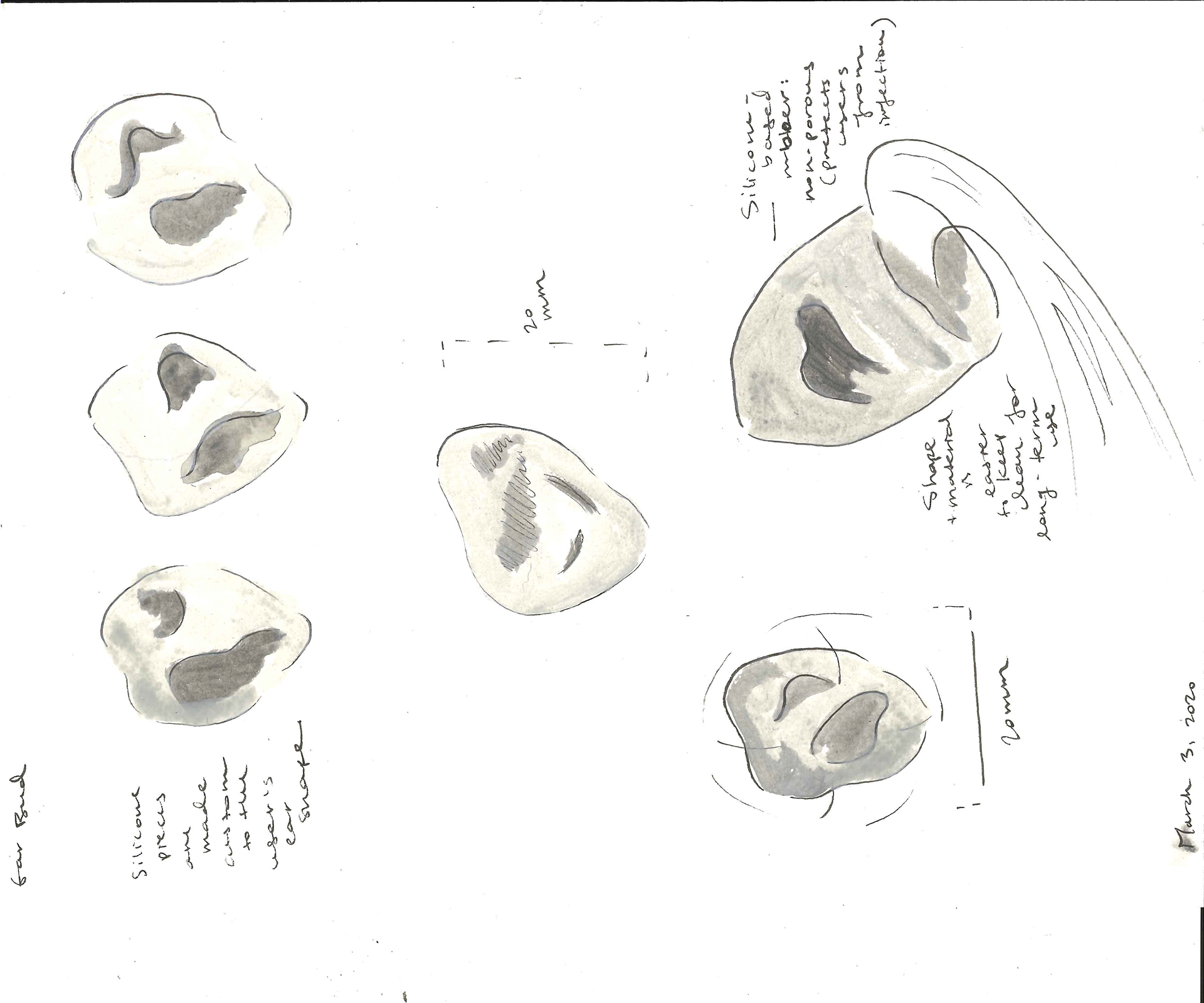 Ear bud sketch (Mar 2020)