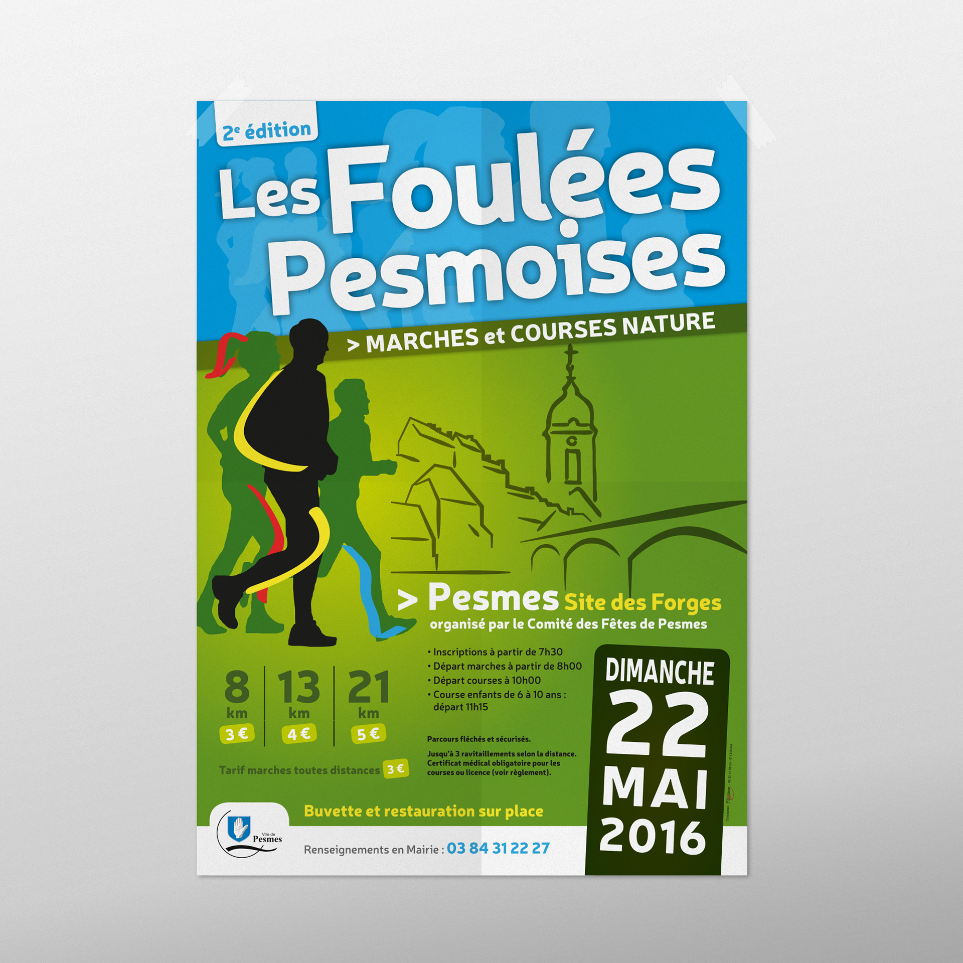 Affiche Foulées Pesmoises.