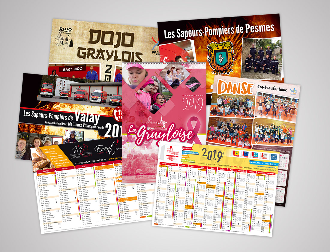 Calendriers souples.