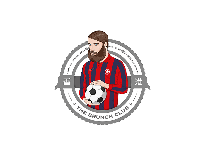 The Bunch Club logo. Designed for a football team that play in Hong Kong and who won their championship in 2014